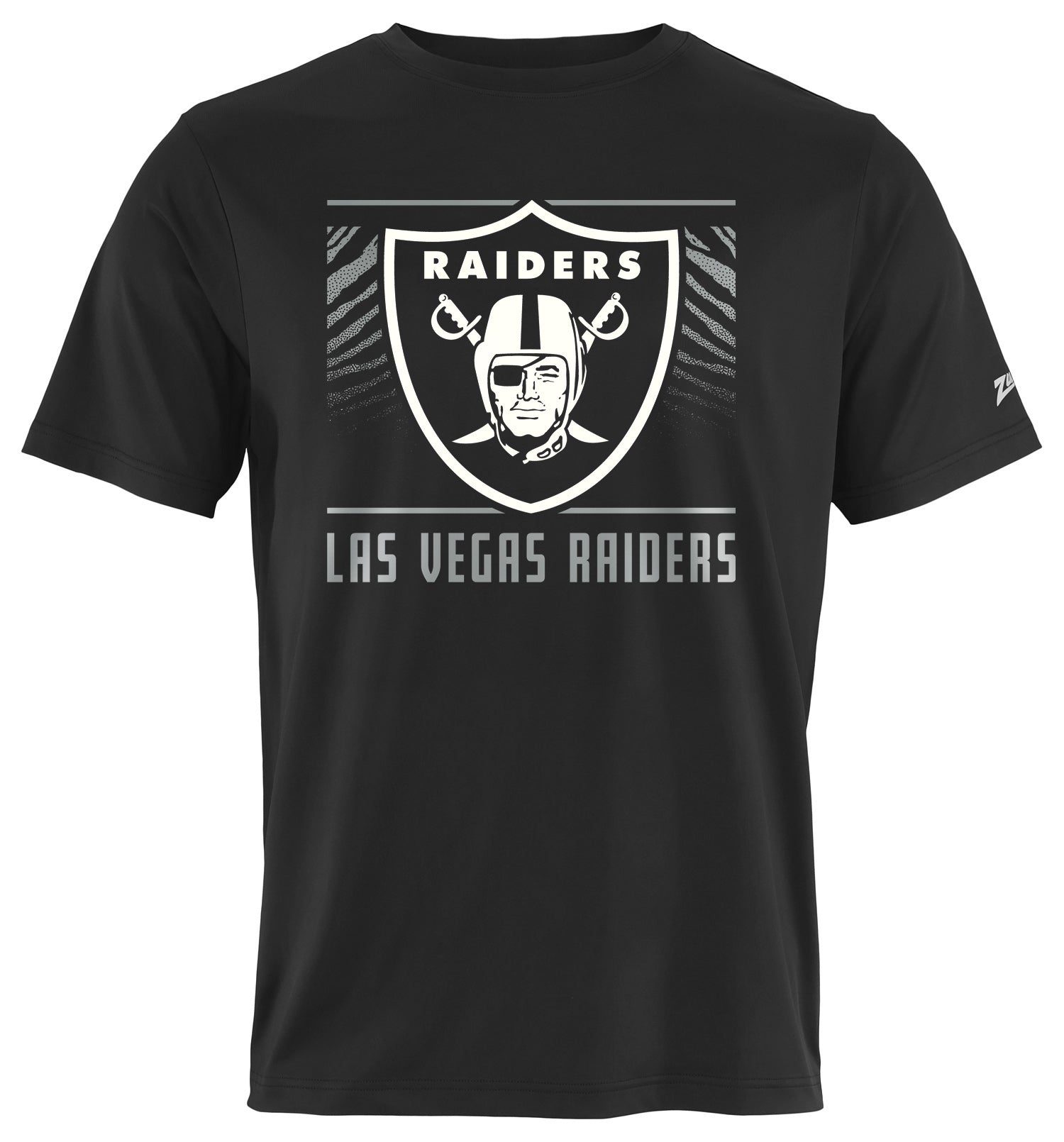 Zubaz NFL Men's Tunnel Primary Short Sleeve T-Shirt, Las Vegas Raiders