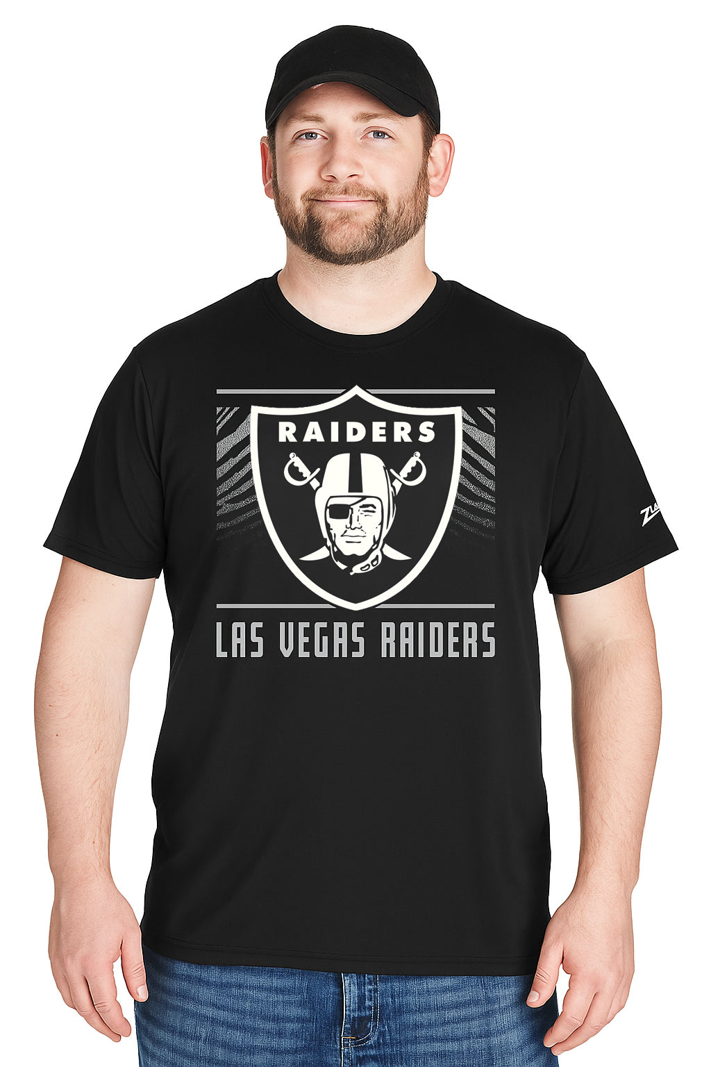 Zubaz NFL Men's Tunnel Primary Short Sleeve T-Shirt, Las Vegas Raiders - Official NFL Raiders Zubaz Apparel (1 of 45)