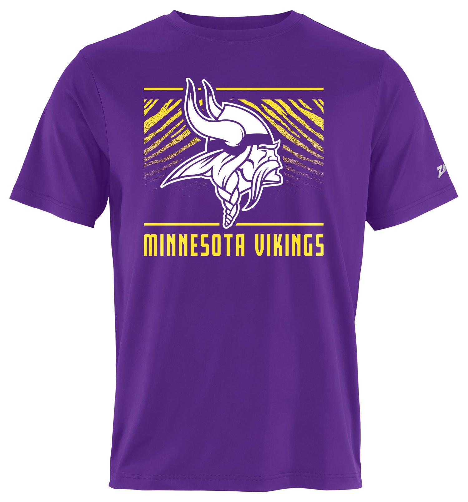 Zubaz NFL Men's Tunnel Primary Short Sleeve T-Shirt, Minnesota Vikings