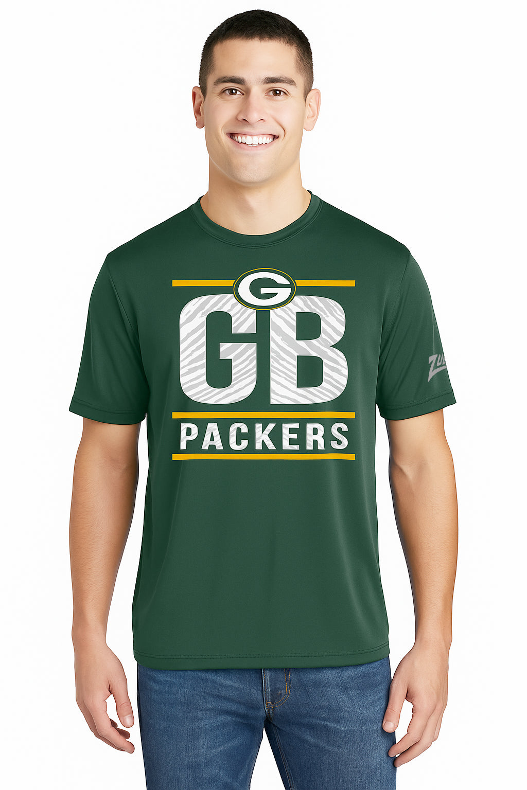 Zubaz NFL Men's Goal Line Team Color Short Sleeve T-Shirt, Green Bay Packers Medium Zubaz NFL Men's Goal Line Team Color Short Sleeve T-Shirt, Green Bay Packers Medium