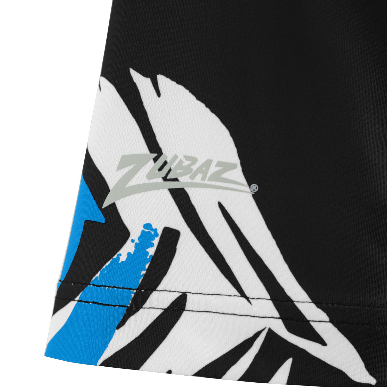 Zubaz NFL Womens Leaf Team Color Script Short Sleeve T-Shirt, Carolina Panthers - Official NFL Panthers Zubaz Apparel (3 of 3