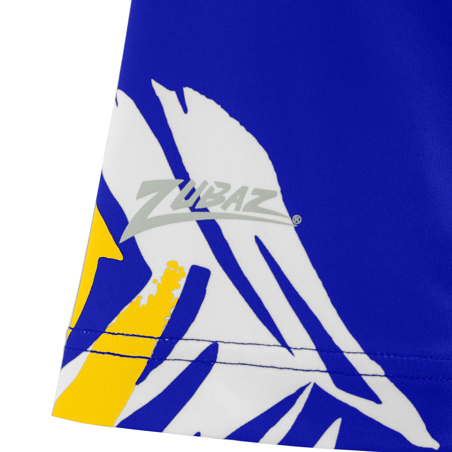 Zubaz NFL Womens Leaf Team Color Script Short Sleeve T-Shirt, Los Angeles Rams