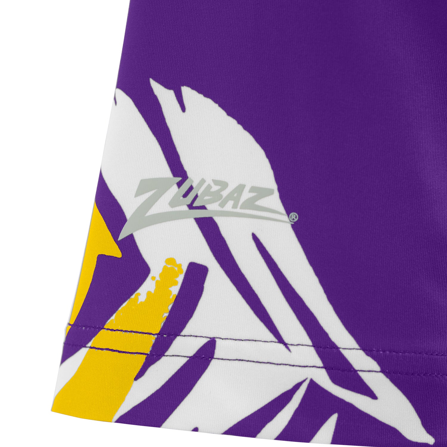 Zubaz NFL Womens Leaf Team Color Script Short Sleeve T-Shirt, Minnesota Vikings - Official NFL Vikings Zubaz Apparel (3 of 3)