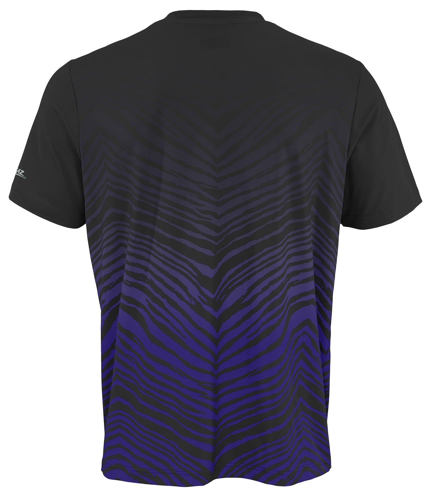 Zubaz NFL Men's Wild Card Zebra Team Color Short SleeveT Shirt, Baltimore Ravens