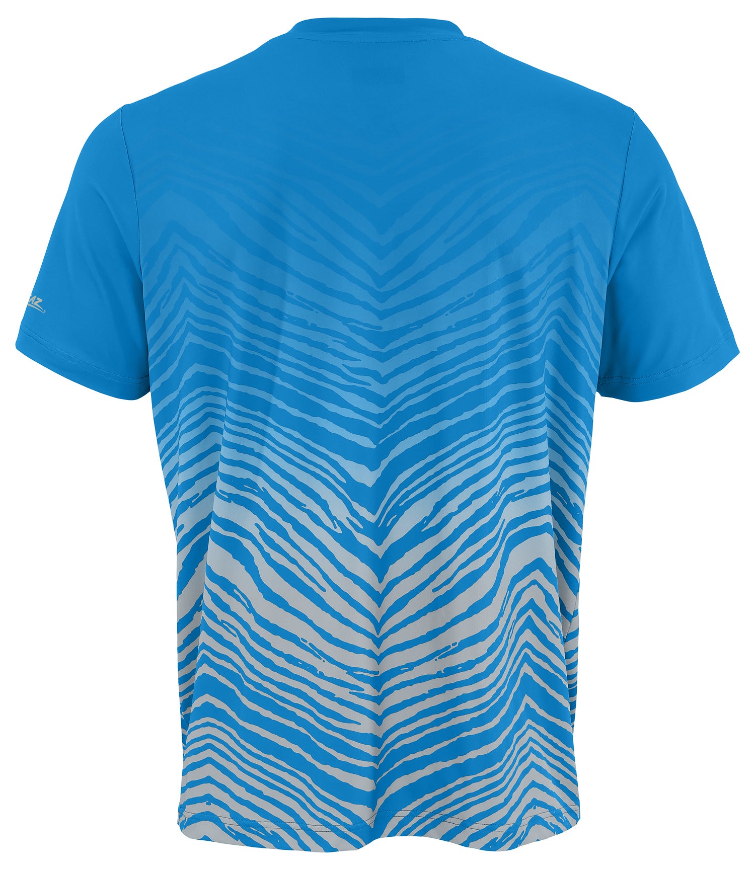 Zubaz NFL Men's Wild Card Zebra Team Color Short SleeveT Shirt, Detroit Lions