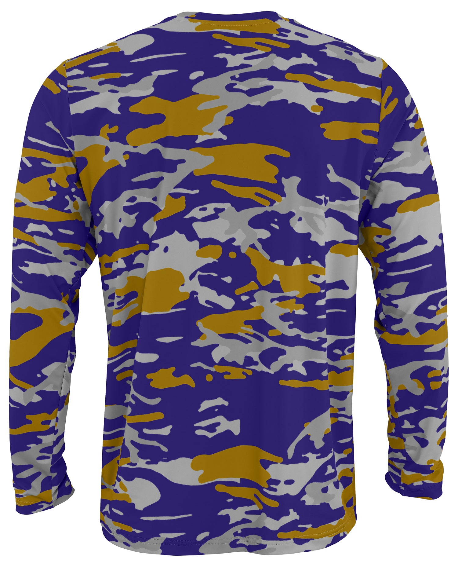 Zubaz NFL Men's Camo Alternate Color with White Circle Logo Long Sleeve T-Shirt, Baltimore Ravens