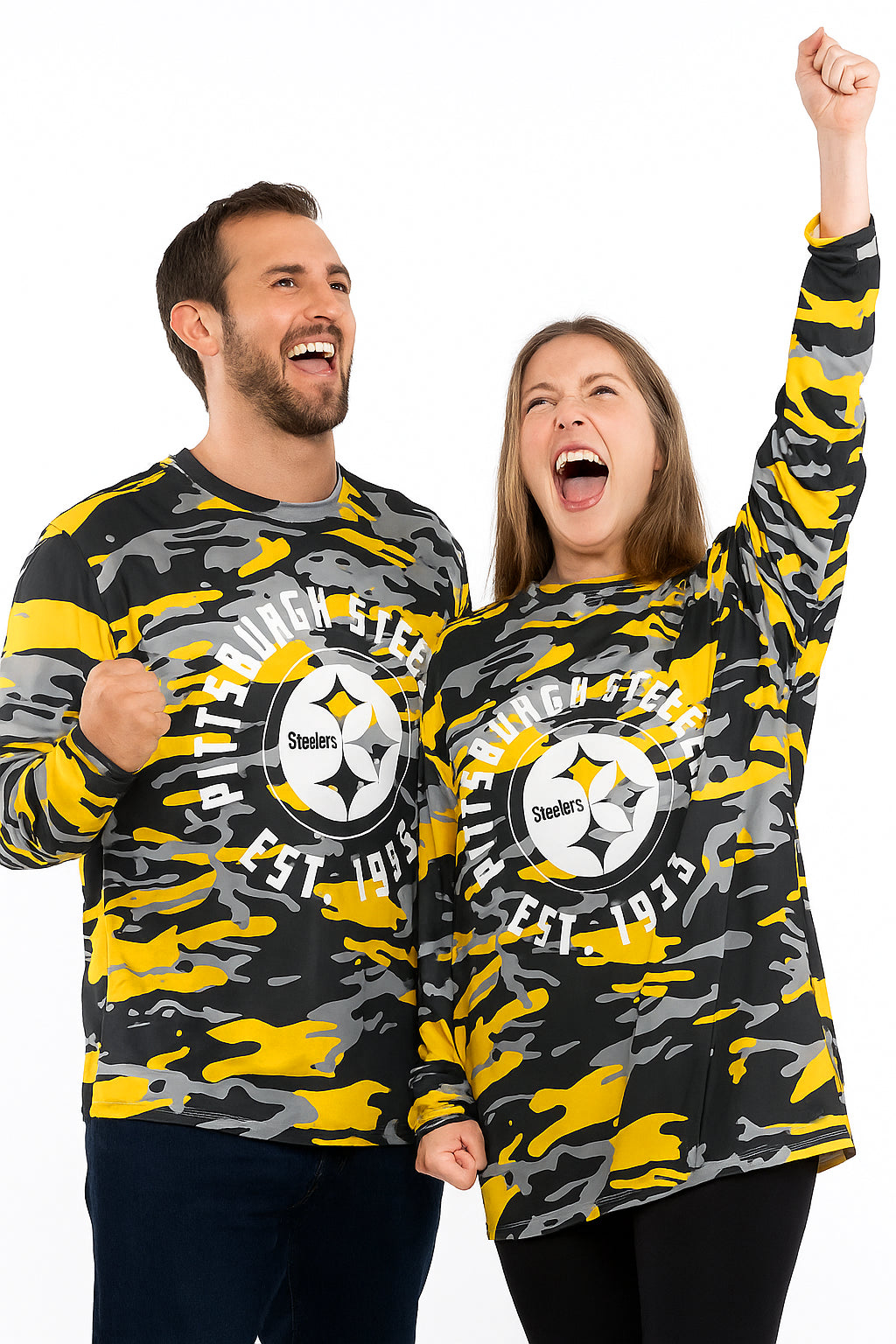 Zubaz NFL Men's Camo Alternate Color with White Circle Logo Long Sleeve T-Shirt, Chicago Bears - Official NFL Bears Zubaz App