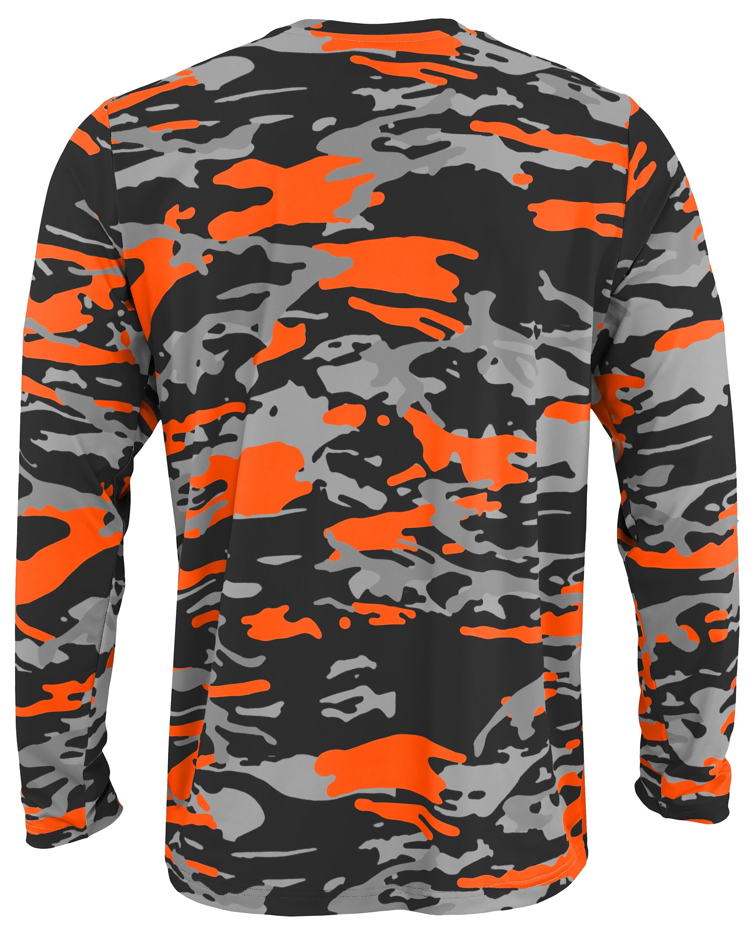 Zubaz NFL Men's Camo Alternate Color with White Circle Logo Long Sleeve T-Shirt, Cincinnati Bengals - Official NFL Bengals Zu