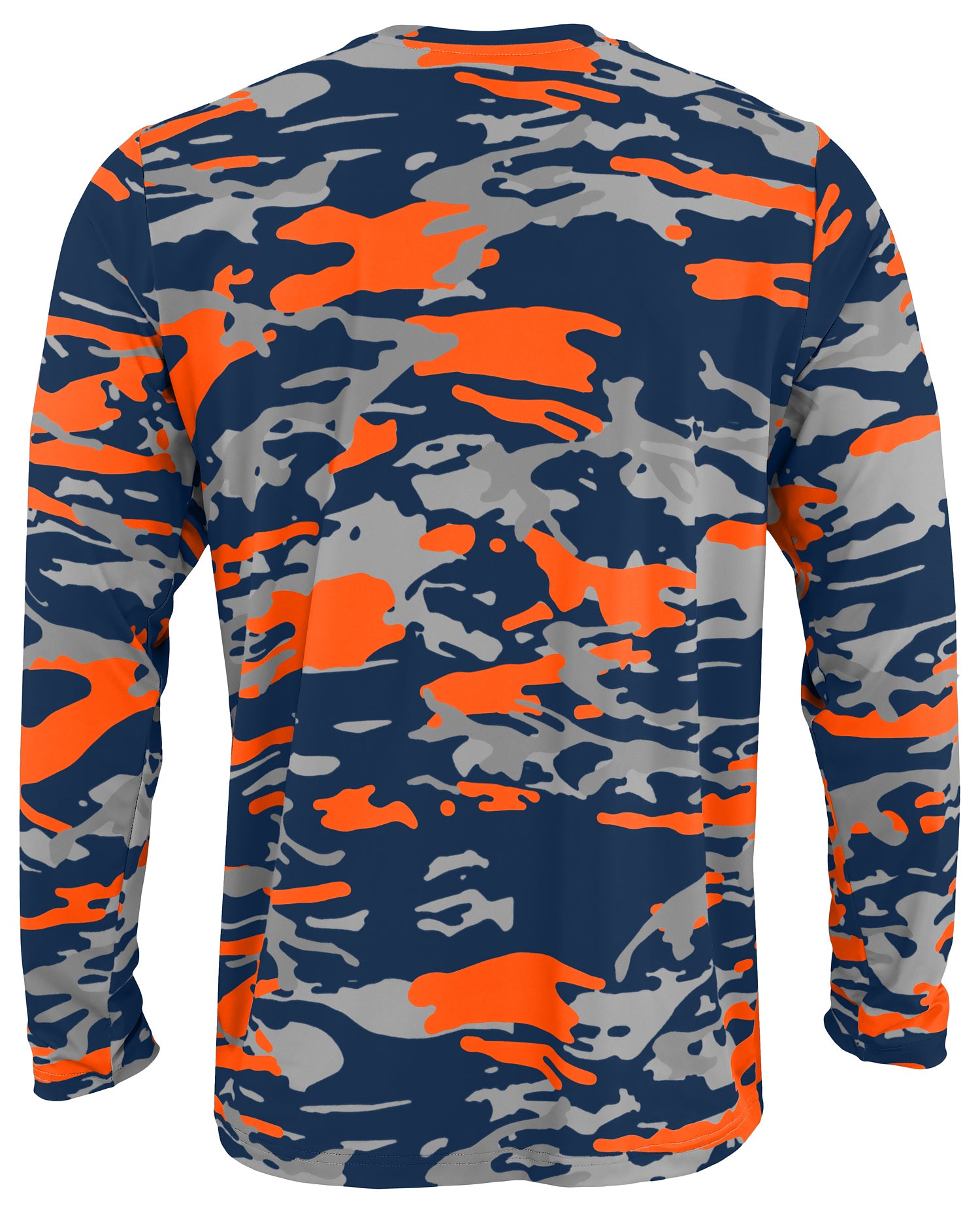 Zubaz NFL Men's Camo Alternate Color with White Circle Logo Long Sleeve T-Shirt, Denver Broncos