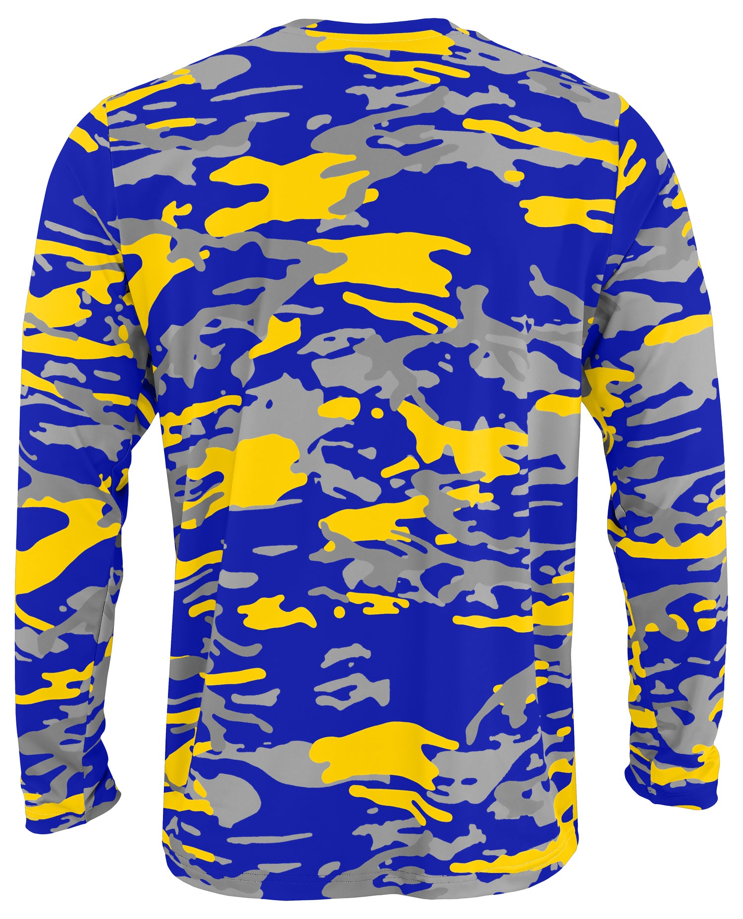 Zubaz NFL Men's Camo Alternate Color with White Circle Logo Long Sleeve T-Shirt, Los Angeles Rams