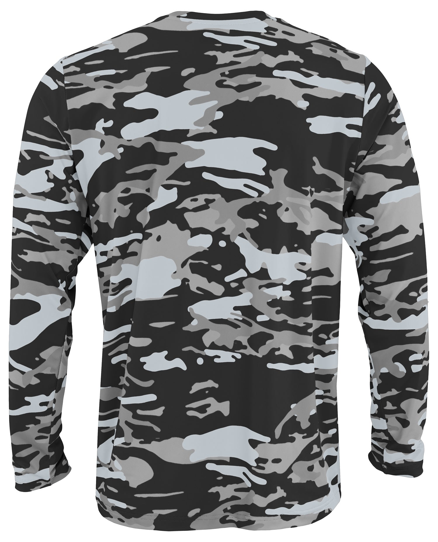 Zubaz NFL Men's Camo Alternate Color with White Circle Logo Long Sleeve T-Shirt, Las Vegas Raiders - Official NFL Raiders Zub