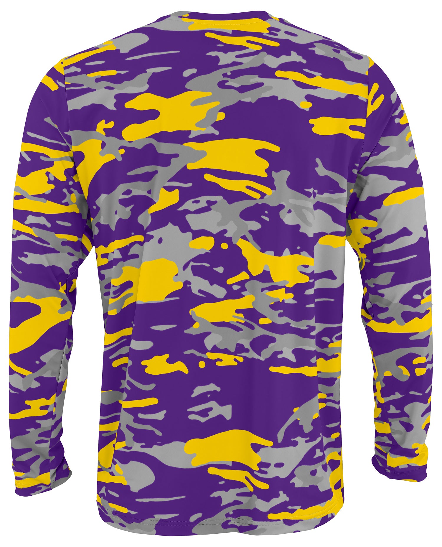 Zubaz NFL Men's Camo Alternate Color with White Circle Logo Long Sleeve T-Shirt, Minnesota Vikings