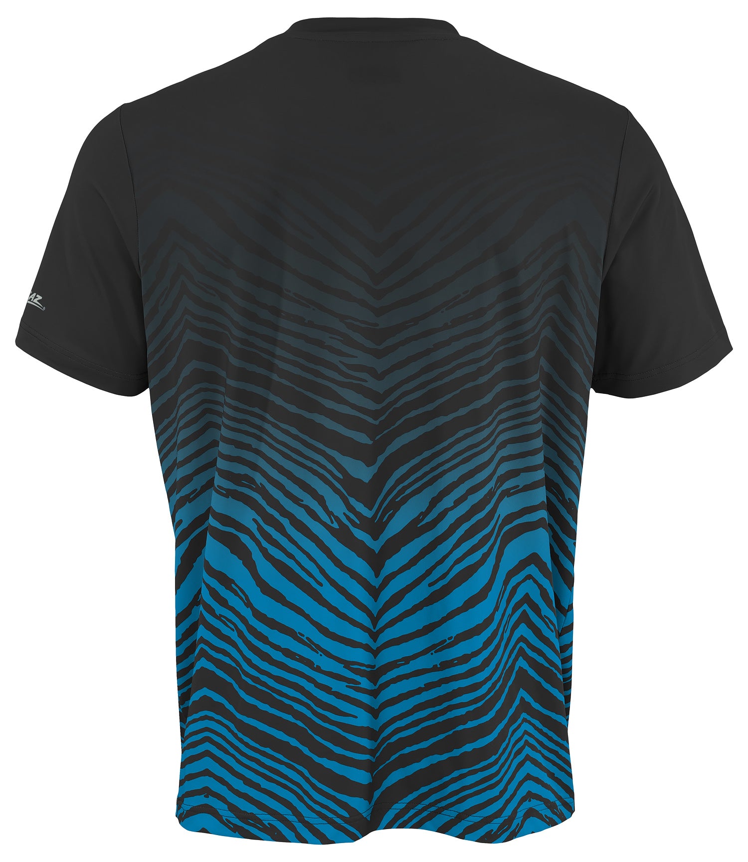 Zubaz NFL Men's Wild Card Zebra Team Color Short SleeveT Shirt, Carolina Panthers - Official NFL Panthers Zubaz Apparel (20 o