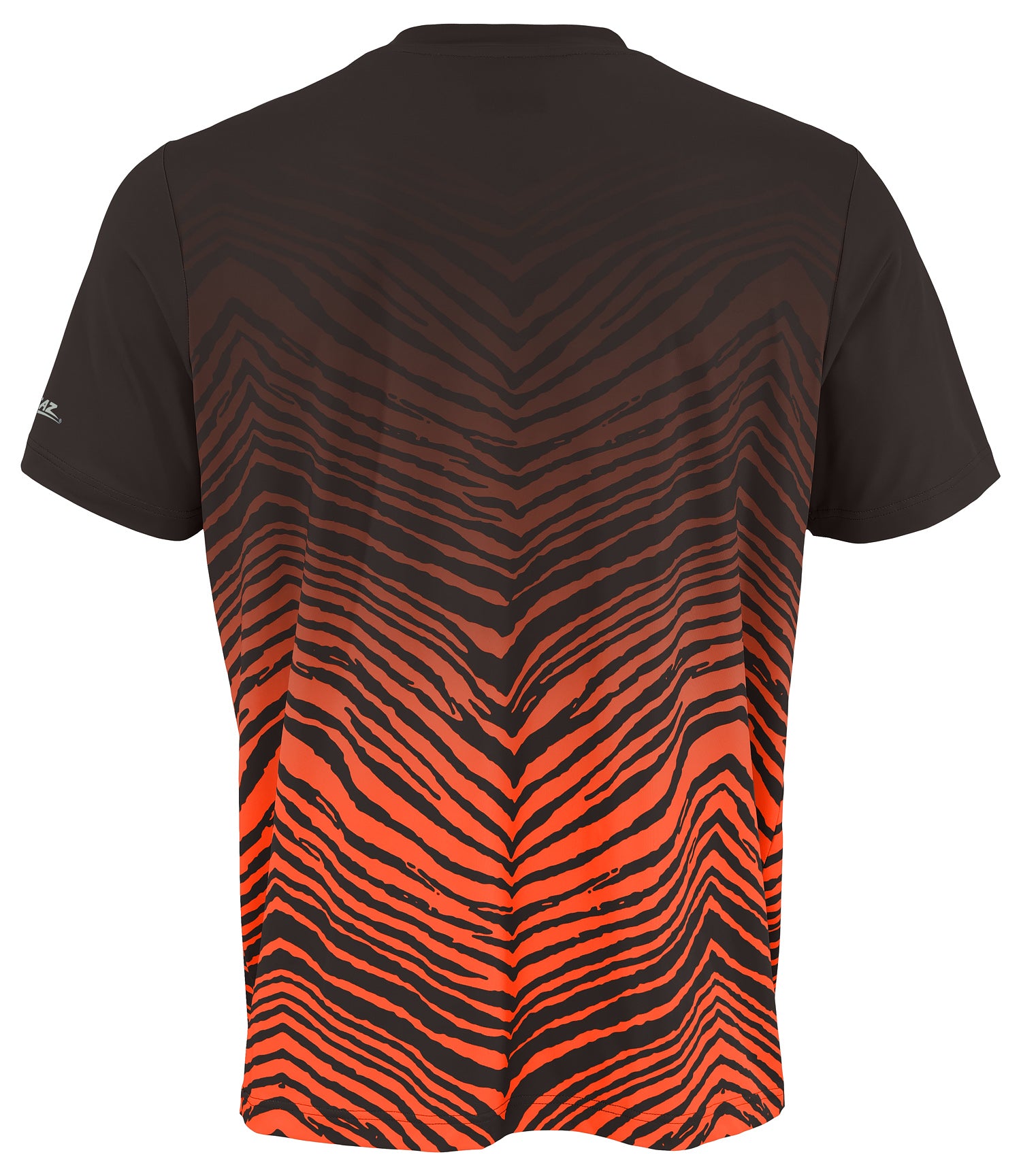 Zubaz NFL Men's Wild Card Zebra Team Color Short SleeveT Shirt, Cleveland Browns - Official NFL Browns Zubaz Apparel (20 of 5