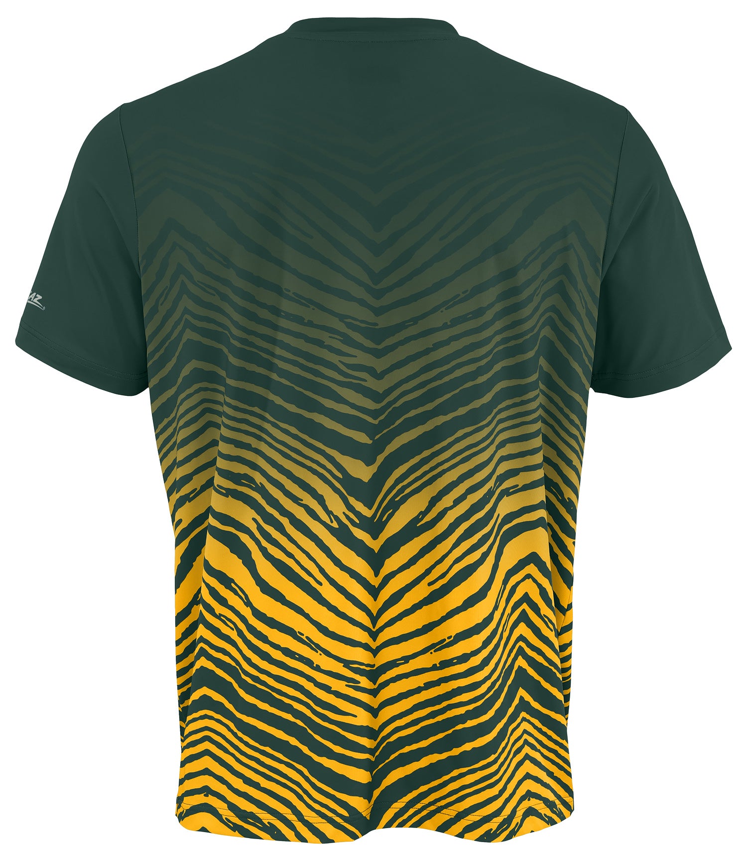 Zubaz NFL Men's Wild Card Zebra Team Color Short SleeveT Shirt, Green Bay Packers - Official NFL Packers Zubaz Apparel (27 of