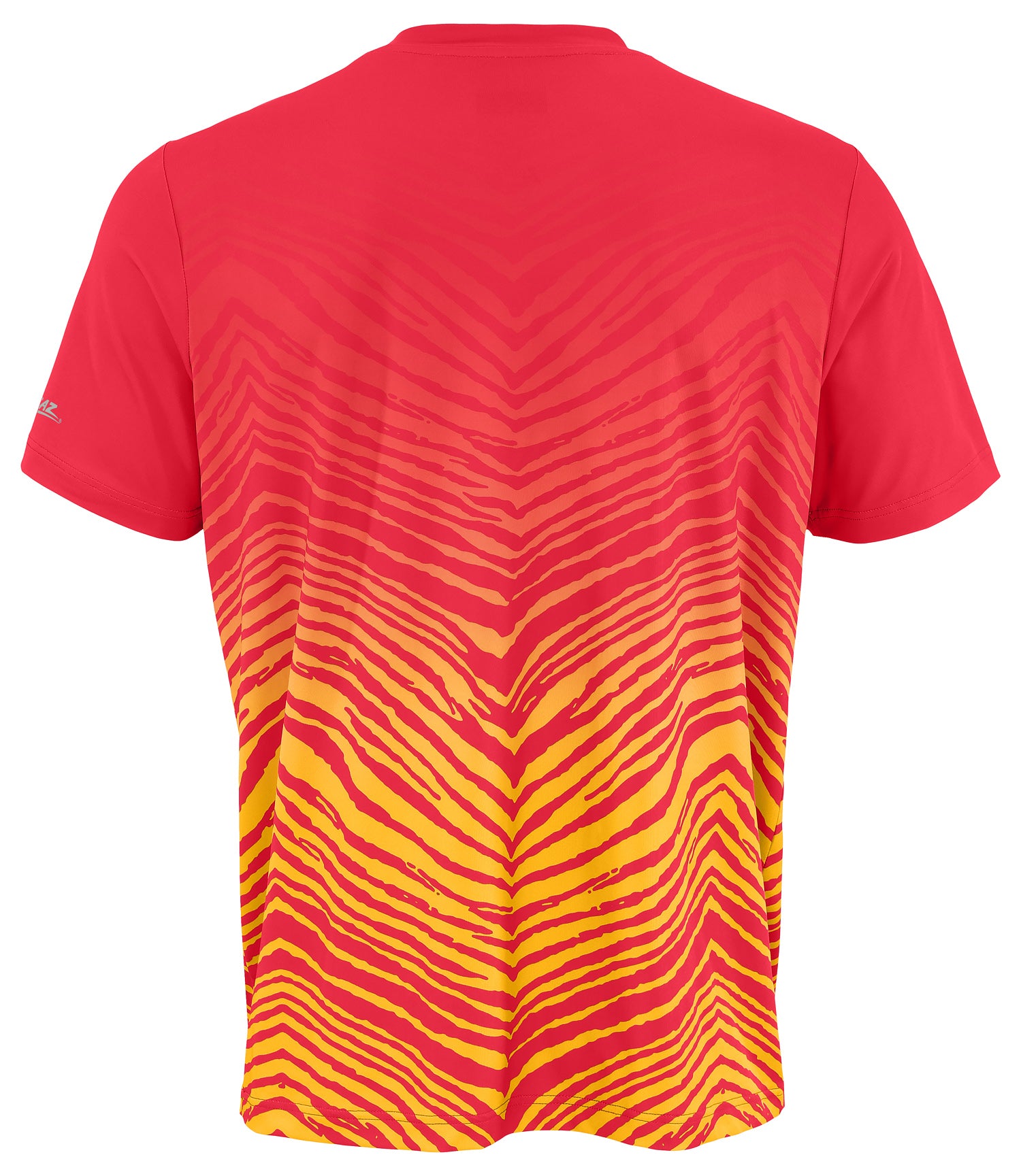 Zubaz NFL Men's Wild Card Zebra Team Color Short SleeveT Shirt, Kansas City Chiefs - Official NFL Chiefs Zubaz Apparel (10 of