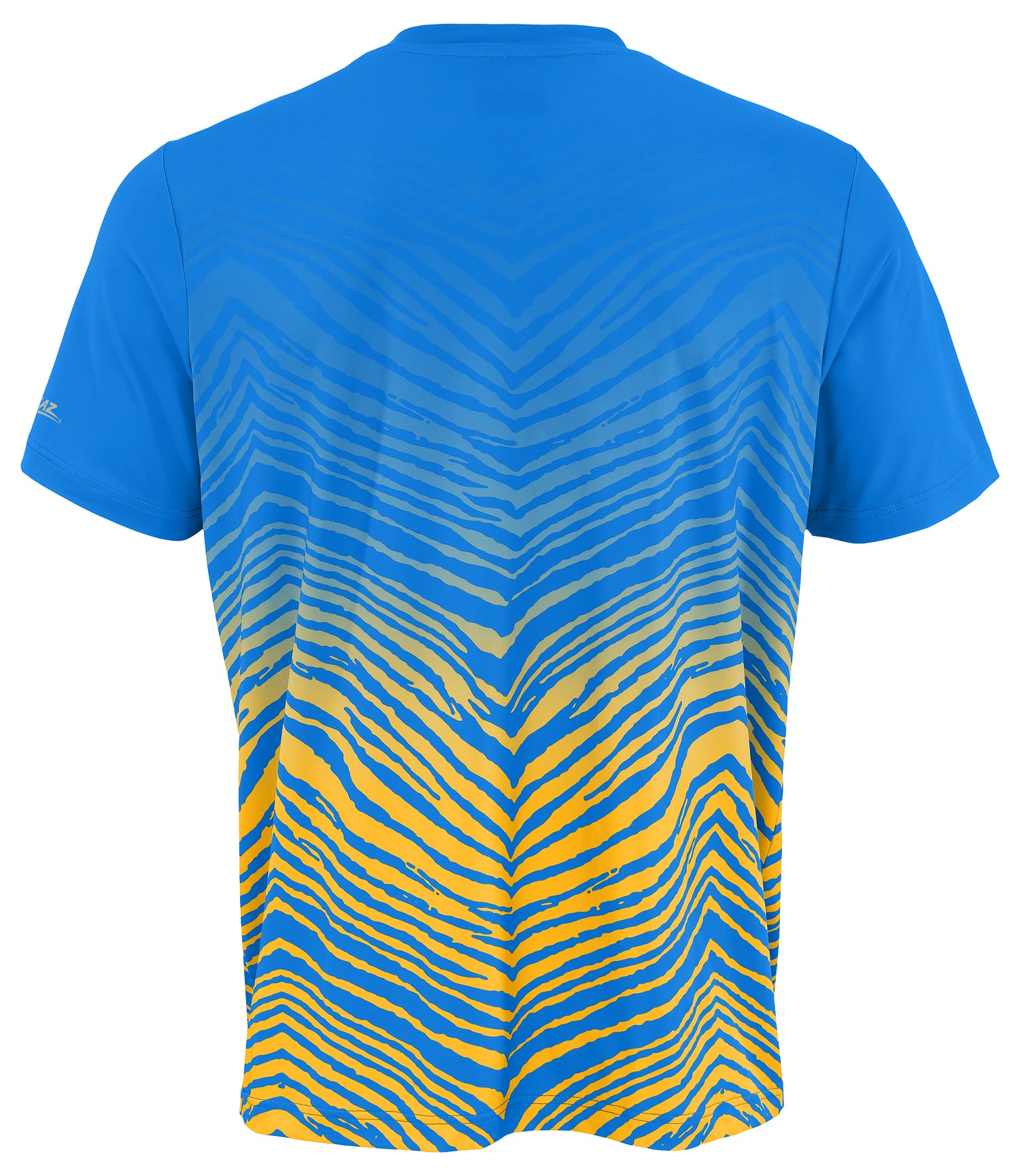 Zubaz NFL Men's Wild Card Zebra Team Color Short SleeveT Shirt, Los Angeles Chargers - Official NFL Chargers Zubaz Apparel (4