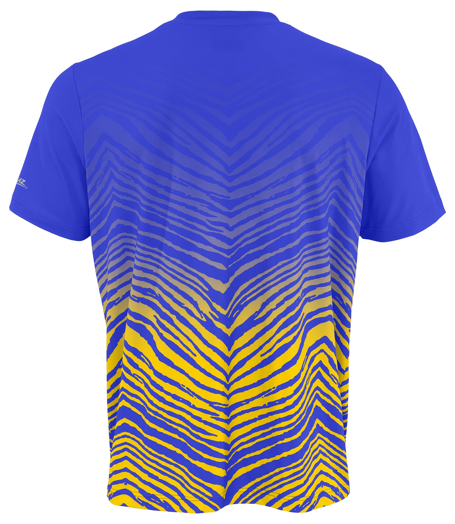 Zubaz NFL Men's Wild Card Zebra Team Color Short SleeveT Shirt, Los Angeles Rams