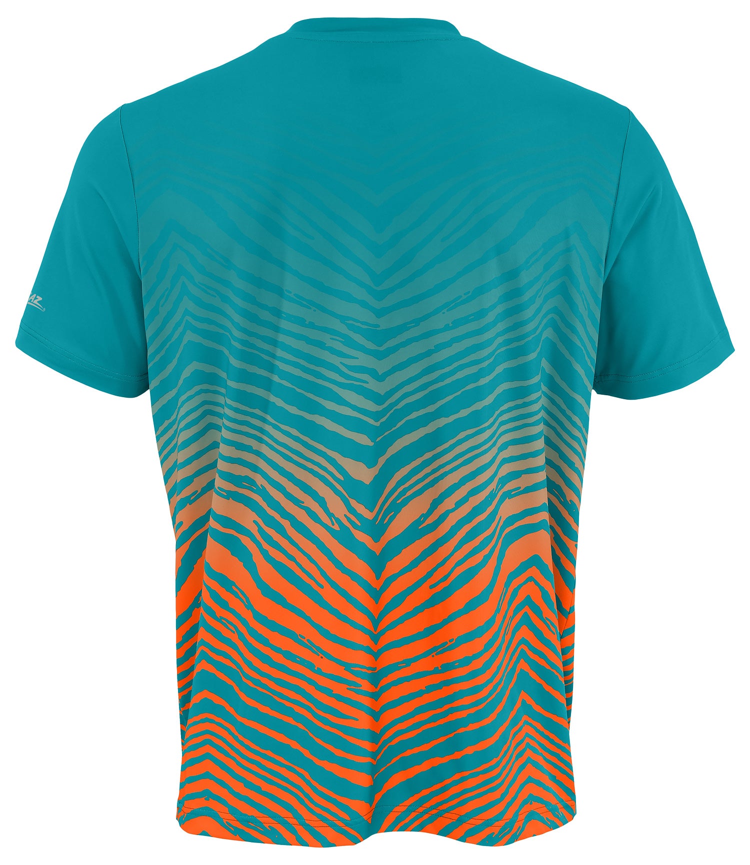 Zubaz NFL Men's Wild Card Zebra Team Color Short SleeveT Shirt, Miami Dolphins - Official NFL Dolphins Zubaz Apparel (17 of 6