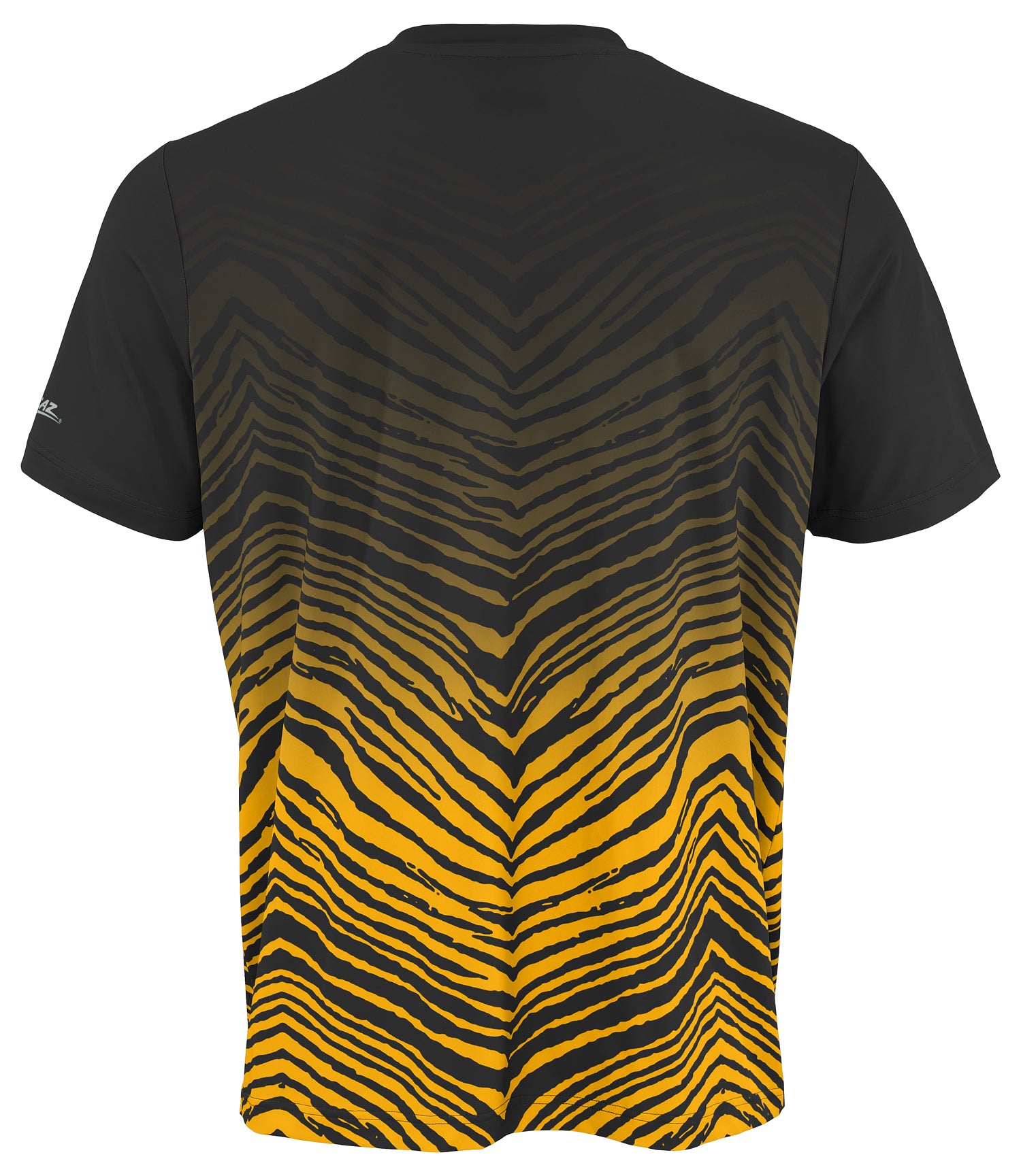 Zubaz NFL Men's Wild Card Zebra Team Color Short SleeveT Shirt, Pittsburgh ST-Steelers