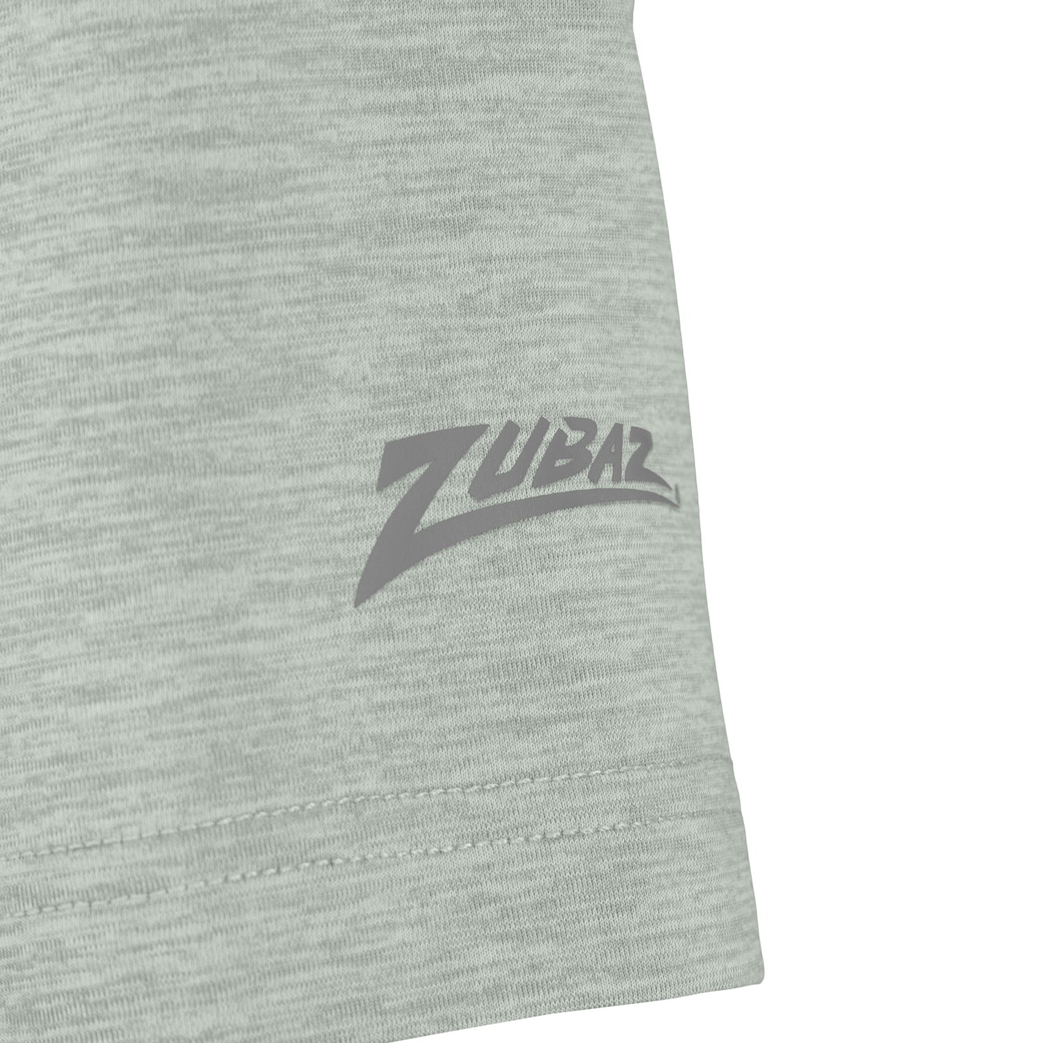 Zubaz NFL Women's Quarterback Heather Gray Color Short Sleeve T-Shirt, Kansas City Chiefs