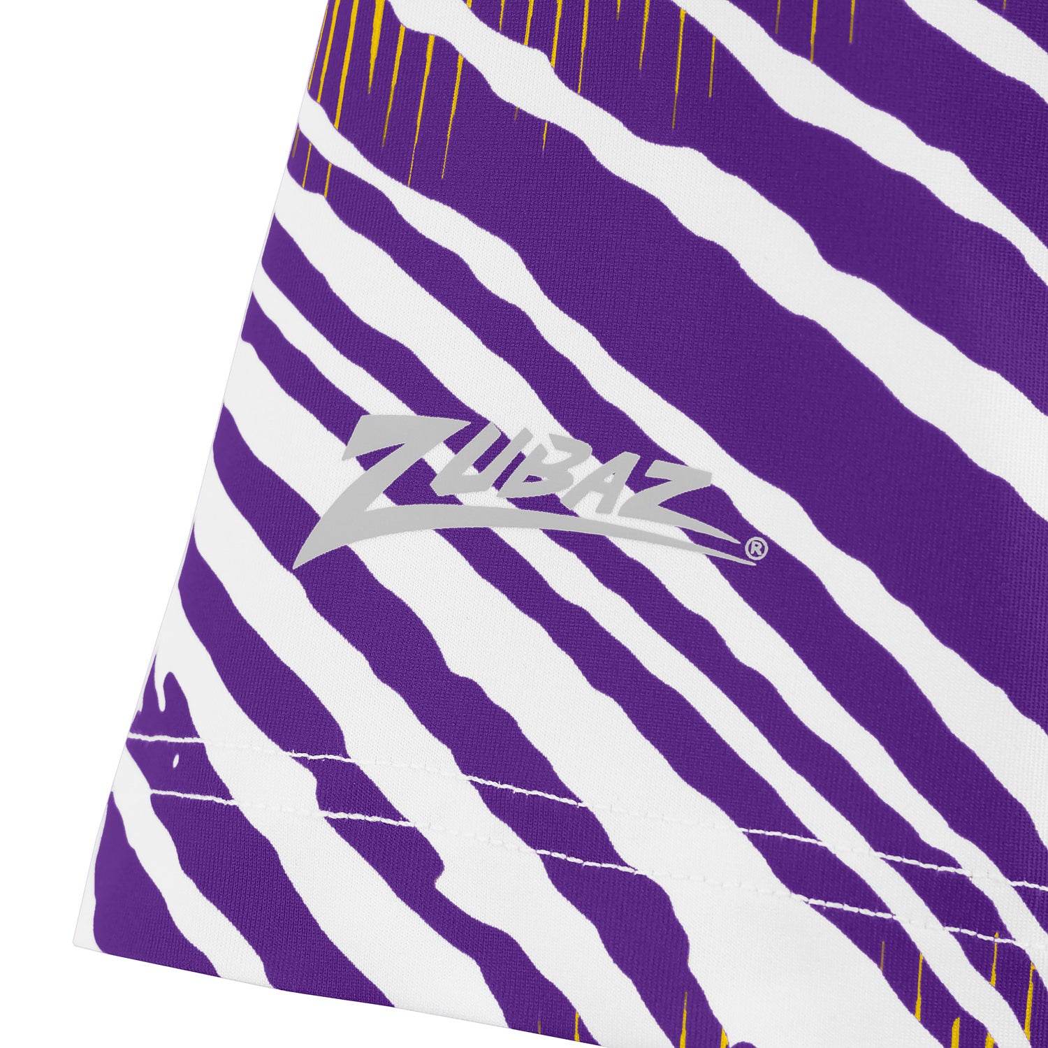 Zubaz NFL Women's Zebra 2 Team Color Circle Logo Short Sleeve T-Shirt, Minnesota Vikings - Official NFL Vikings Zubaz Apparel