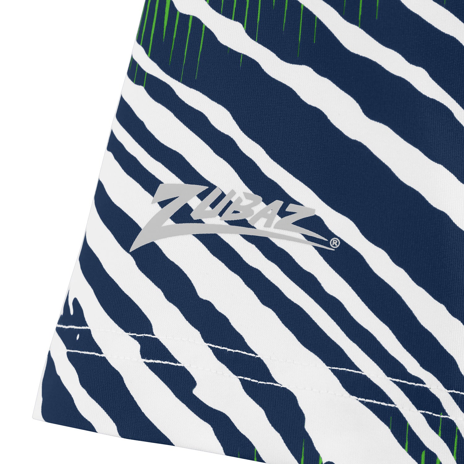 Zubaz NFL Women's Zebra 2 Team Color Circle Logo Short Sleeve T-Shirt, Seattle Seahawks