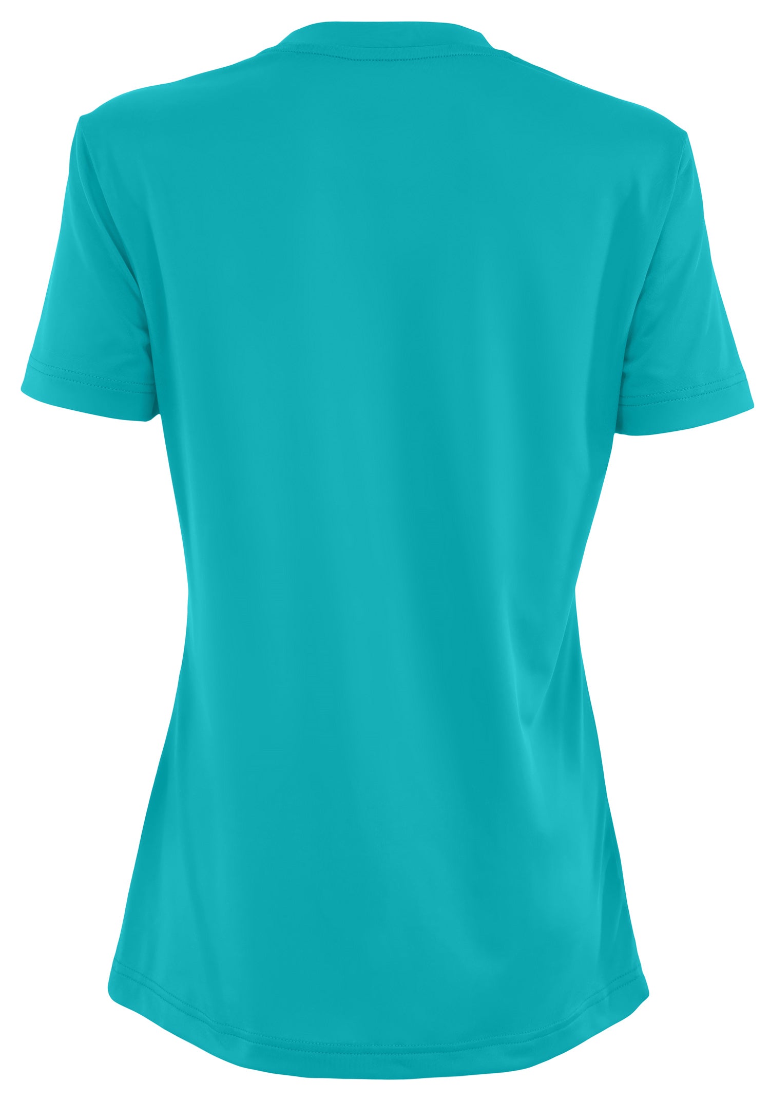 Zubaz NFL Women's Quarterback Team Color Short Sleeve T-Shirt, Miami Dolphins
