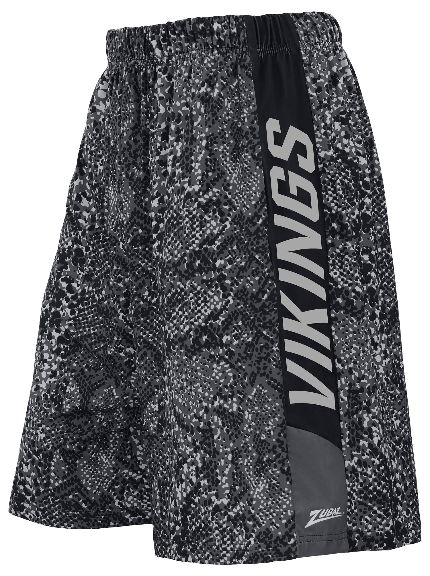 Zubaz NFL Men's 9in Tonal Post Football Shorts, Minnesota Vikings