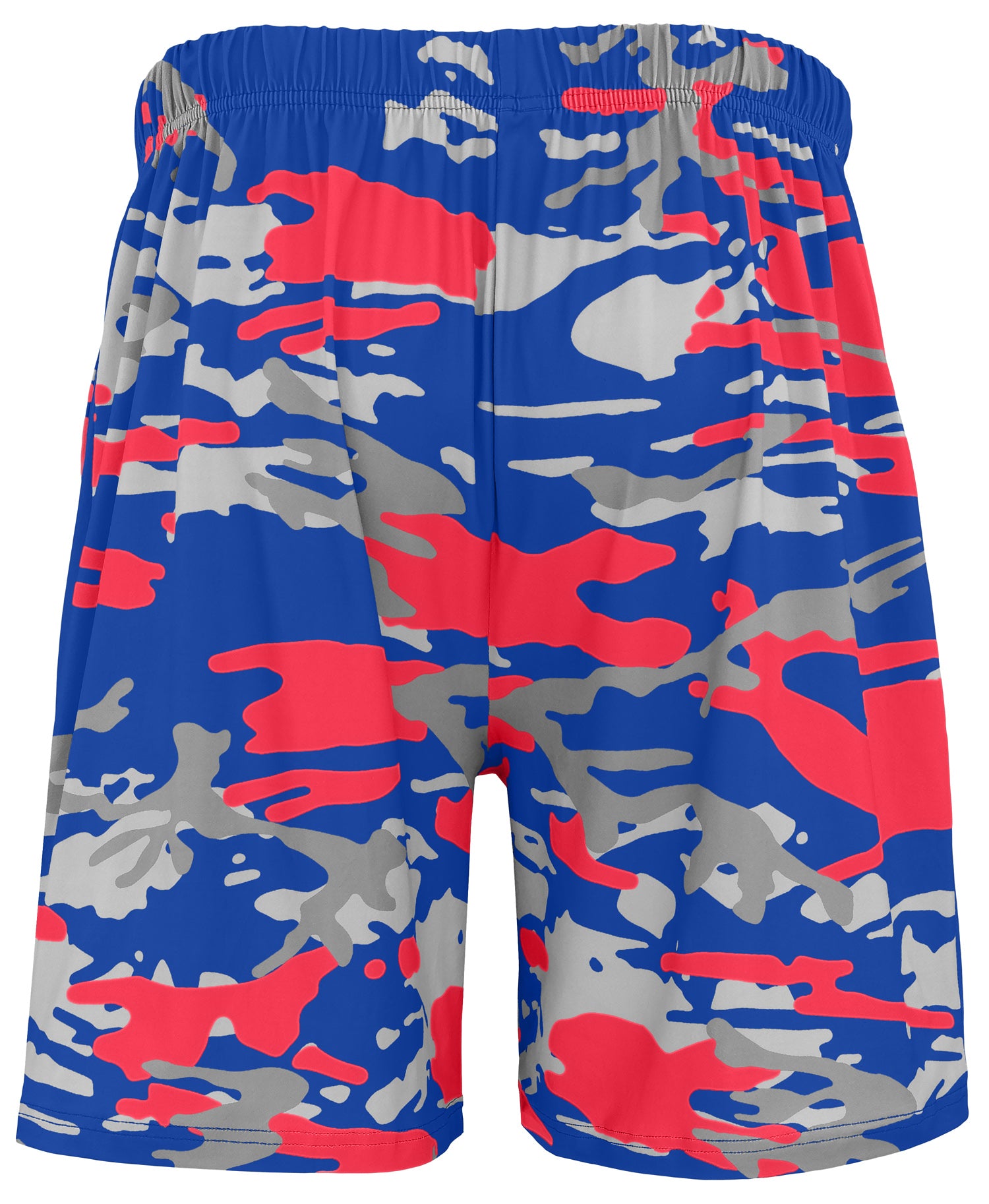 Zubaz NFL Men's 7in Alternate Camo Established Block Text Shorts, Buffalo Bills - Official NFL Bills Zubaz Apparel (3 of 3)