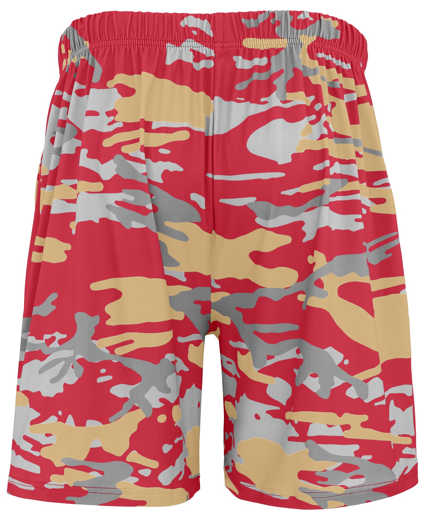 Zubaz NFL Men's 7in Alternate Camo Established Block Text Shorts, San Francisco 49ers - Official NFL 49ers Zubaz Apparel (3 o
