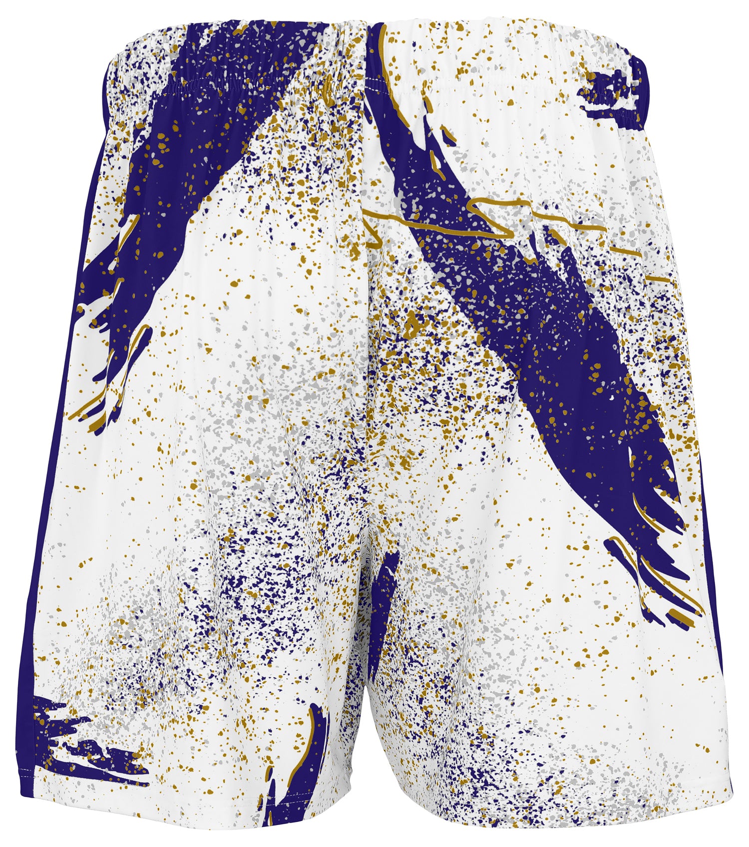 Zubaz NFL Men's 7in Confetti Overtime Block Text Shorts, Baltimore Ravens - Official NFL Ravens Zubaz Apparel (3 of 3)