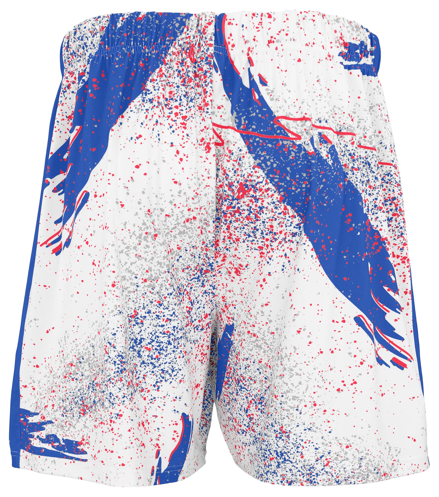 Zubaz NFL Men's 7in Confetti Overtime Block Text Shorts, Buffalo Bills - Official NFL Bills Zubaz Apparel (3 of 3)