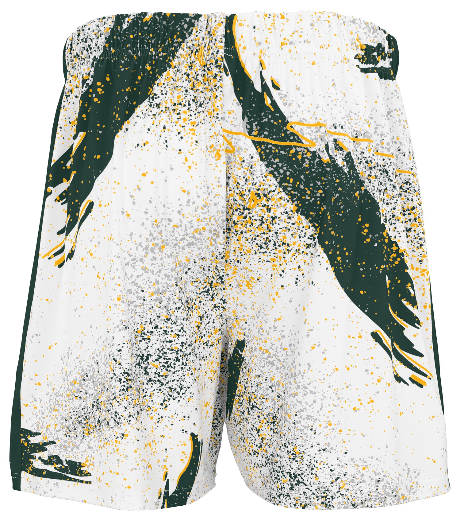 Zubaz NFL Men's 7in Confetti Overtime Block Text Shorts, Green Bay Packers - Official NFL Packers Zubaz Apparel (3 of 3)