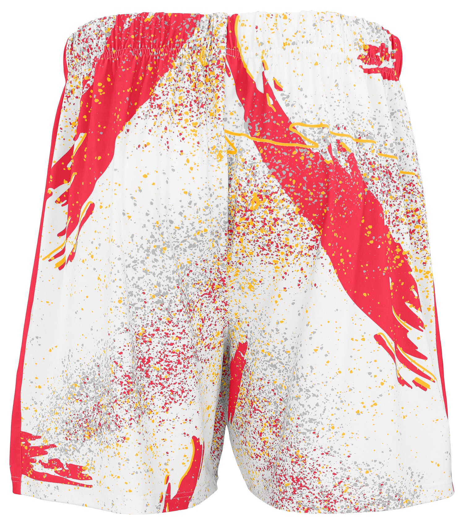 Zubaz NFL Men's 7in Confetti Overtime Block Text Shorts, Kansas City Chiefs - Official NFL Chiefs Zubaz Apparel (3 of 3)