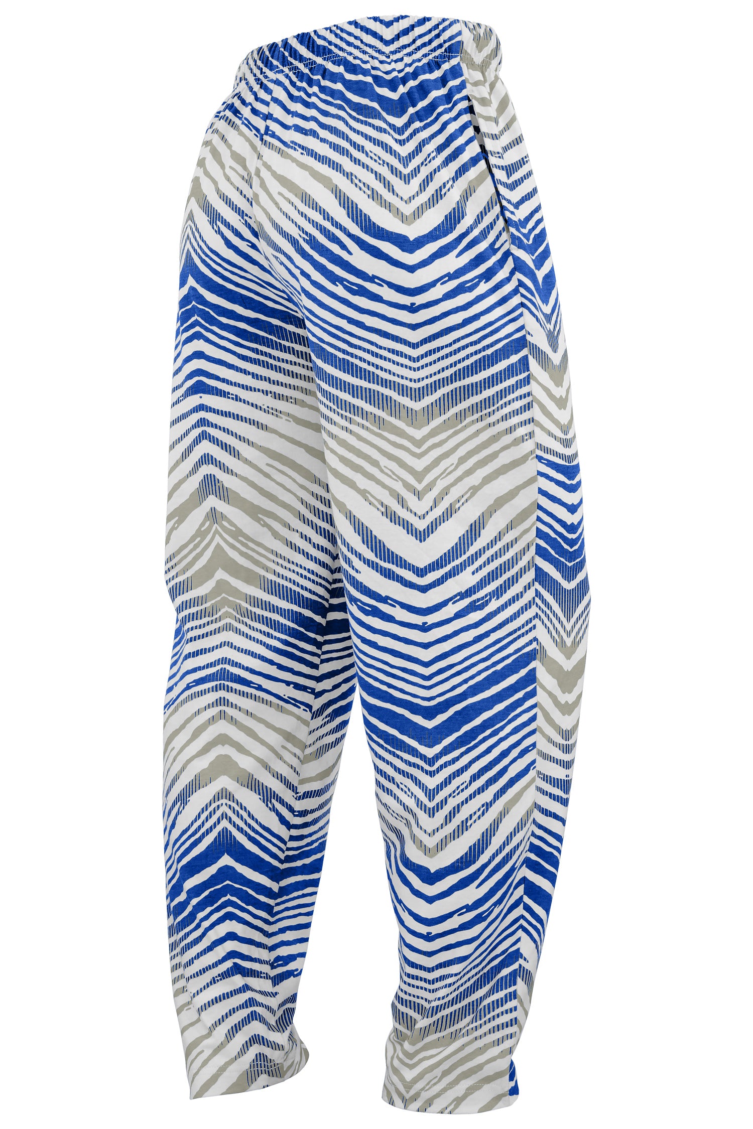 Zubaz NFL Adult Unisex Z88 Embroidered Zebra Ombre TMC Pants, Indianapolis Colts