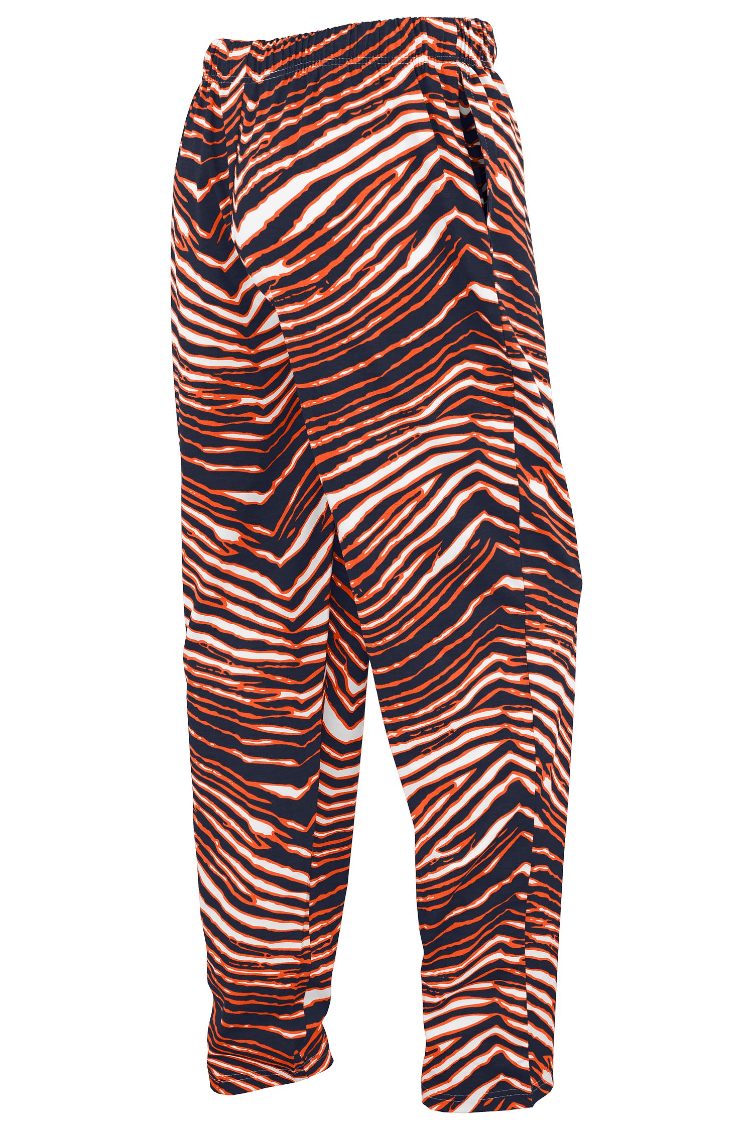 Zubaz NFL UNISEX Z88 3 Color Zebra Direct Embroidered Logo Pants, DENVER BRONCOS