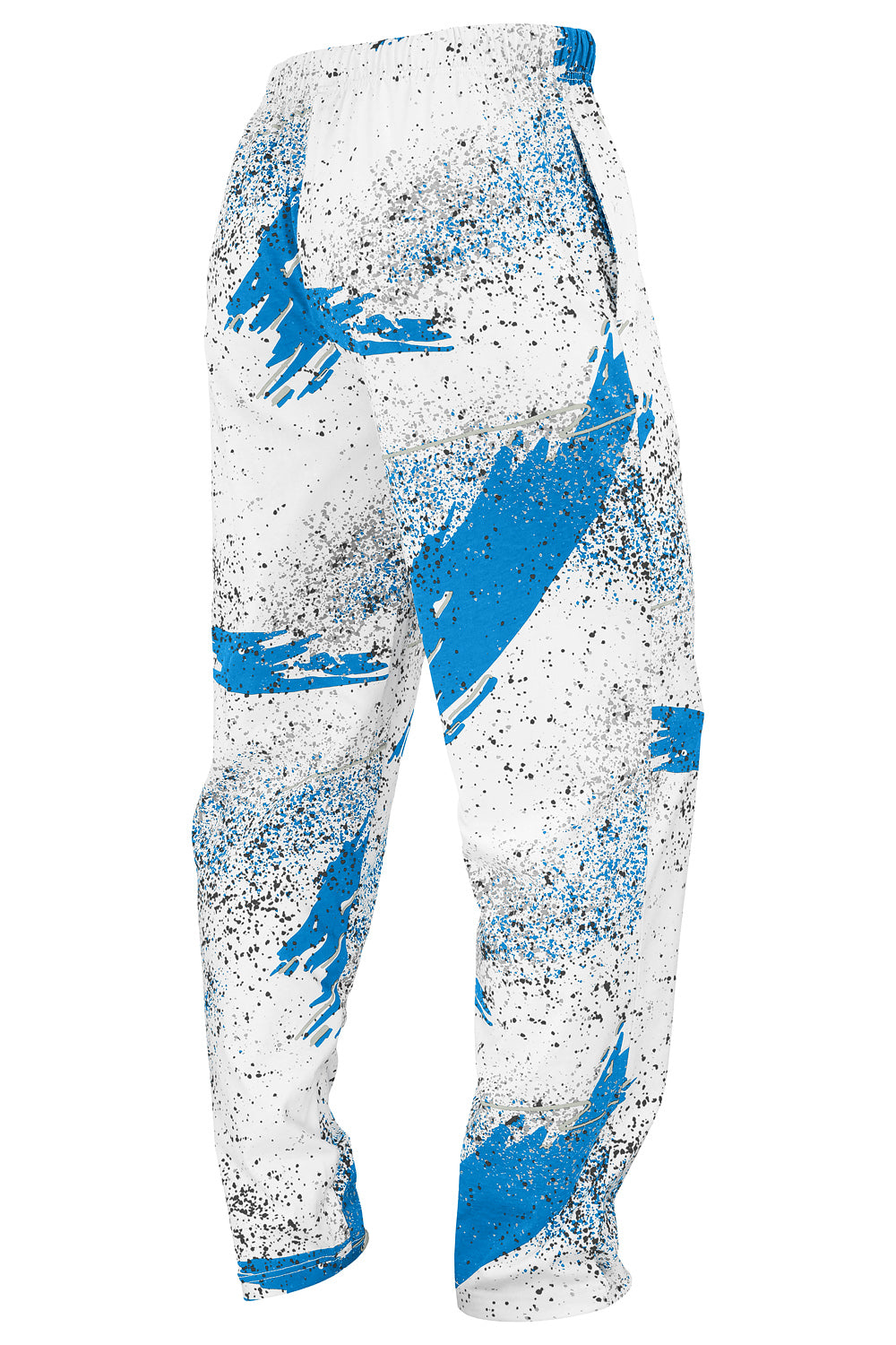 Zubaz NFL Adult Unisex Z88 Embroidered Confetti 3 Color Pants, Detroit Lions