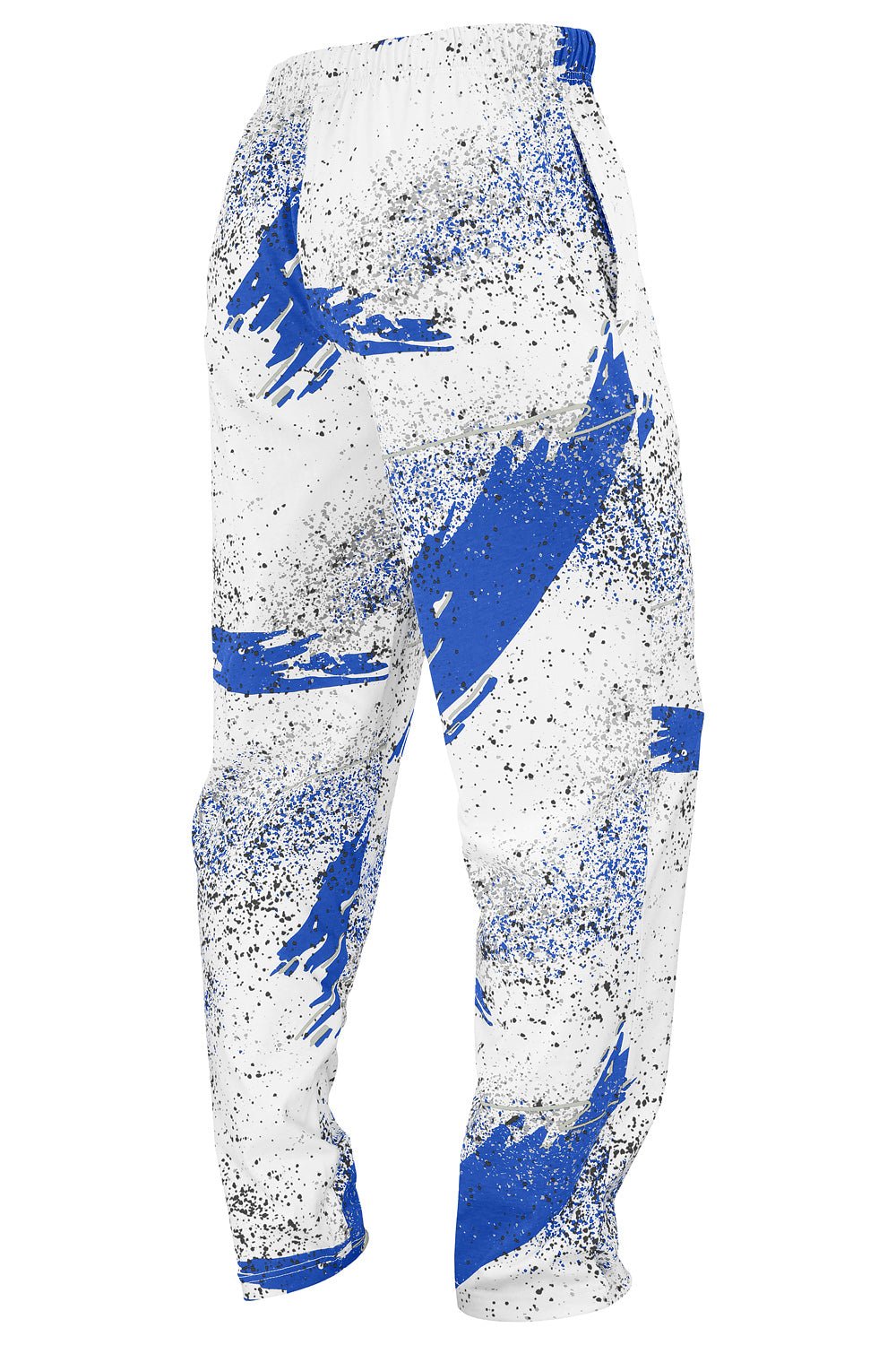 Zubaz NFL Adult Unisex Z88 Embroidered Confetti 3 Color Pants, Indianapolis Colts