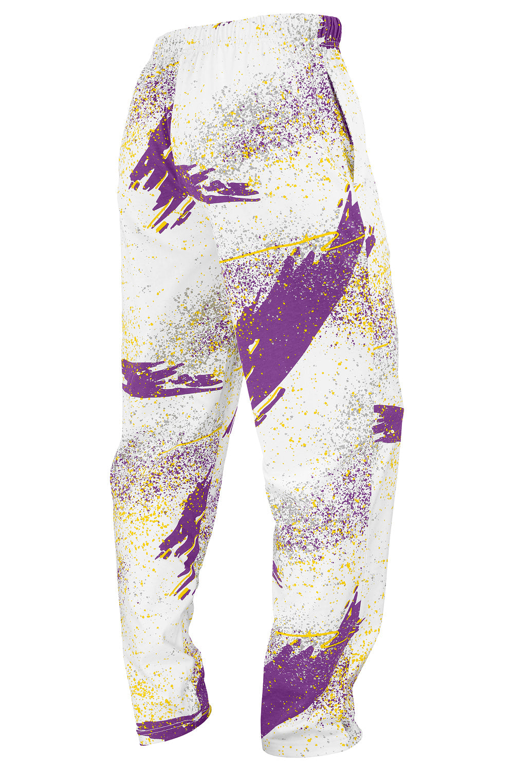 Zubaz NFL Adult Unisex Z88 Embroidered Confetti 3 Color Pants, Minnesota Vikings