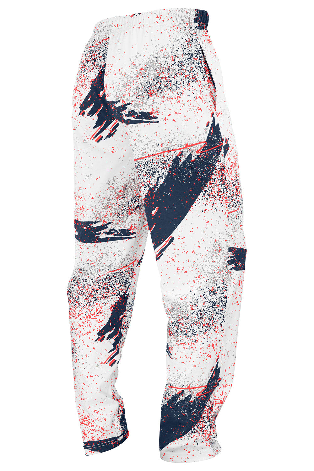 Zubaz NFL Adult Unisex Z88 Embroidered Confetti 3 Color Pants, New England Patriots