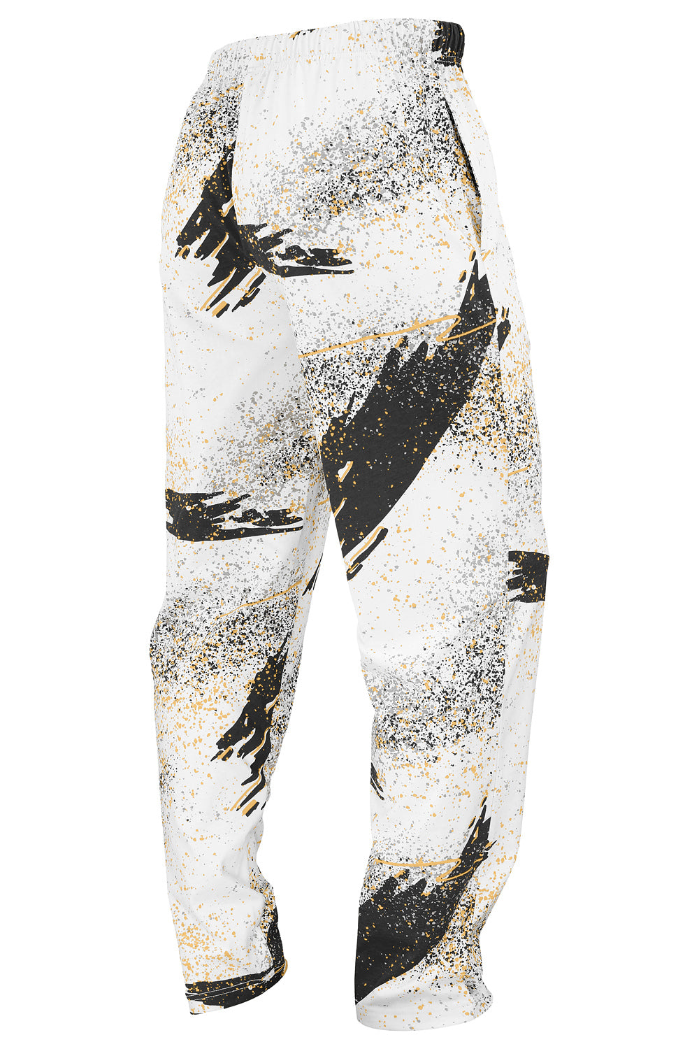 Zubaz NFL Adult Unisex Z88 Embroidered Confetti 3 Color Pants, New Orleans Saints