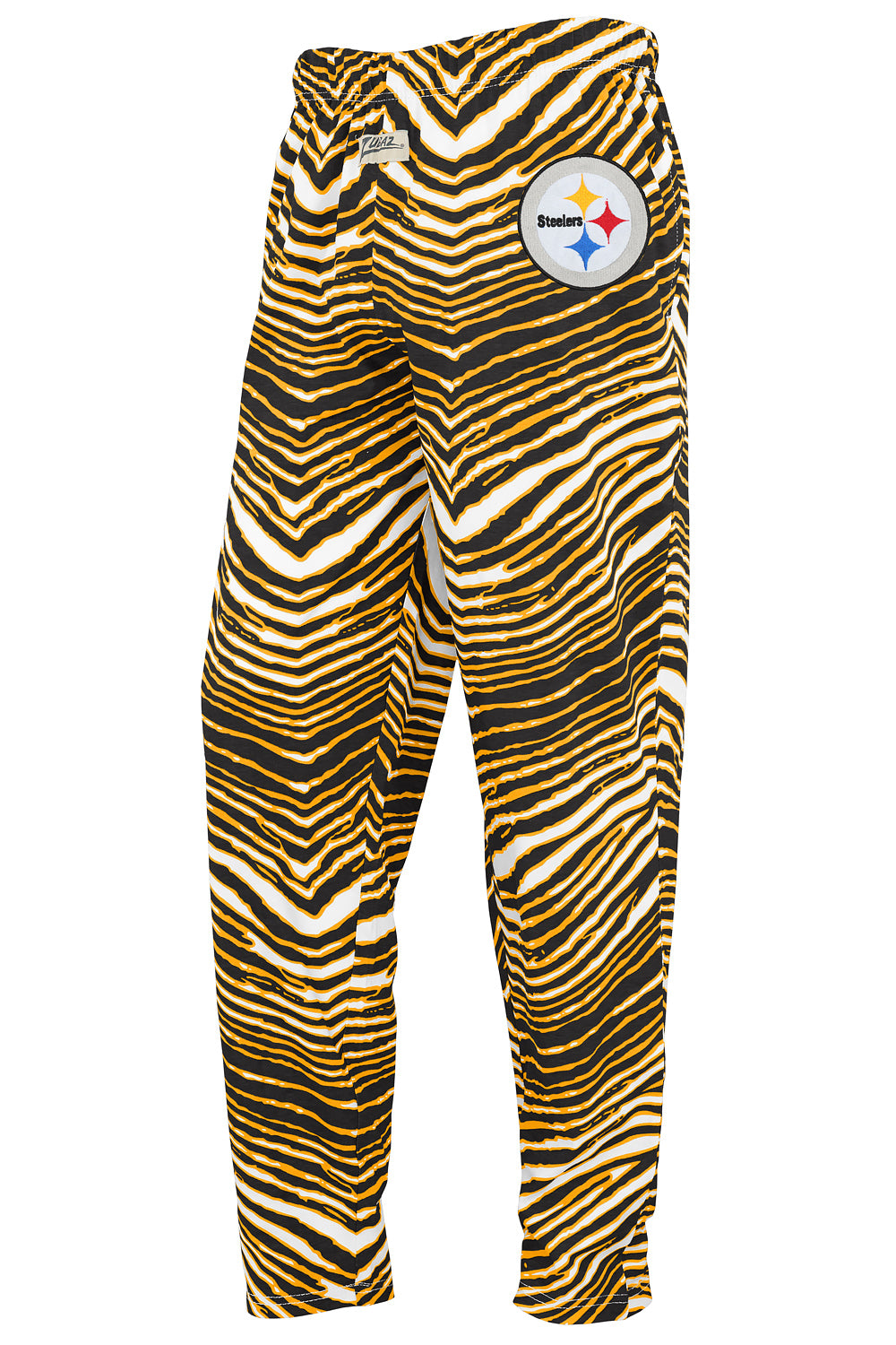 Zubaz NFL UNISEX Z88 Kids Zebra 3C Embroidered Pant, PITTSBURGH STEELERS