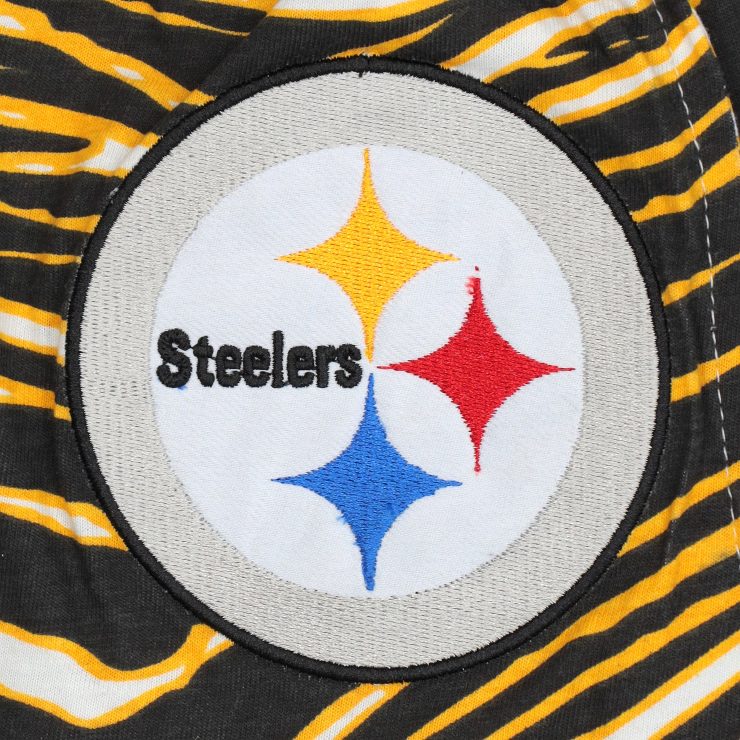 Zubaz NFL UNISEX Z88 Kids Zebra 3C Embroidered Pant, PITTSBURGH STEELERS