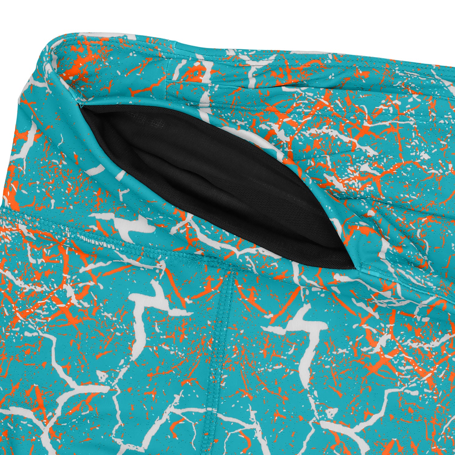 Zubaz NFL Women's 2 Pack Zebra 2 Color And Marble Leggings with Pimary Logo, Miami Dolphins