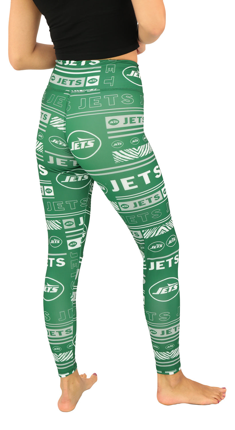 Zubaz NFL Women's Column Leggings, New York Jets