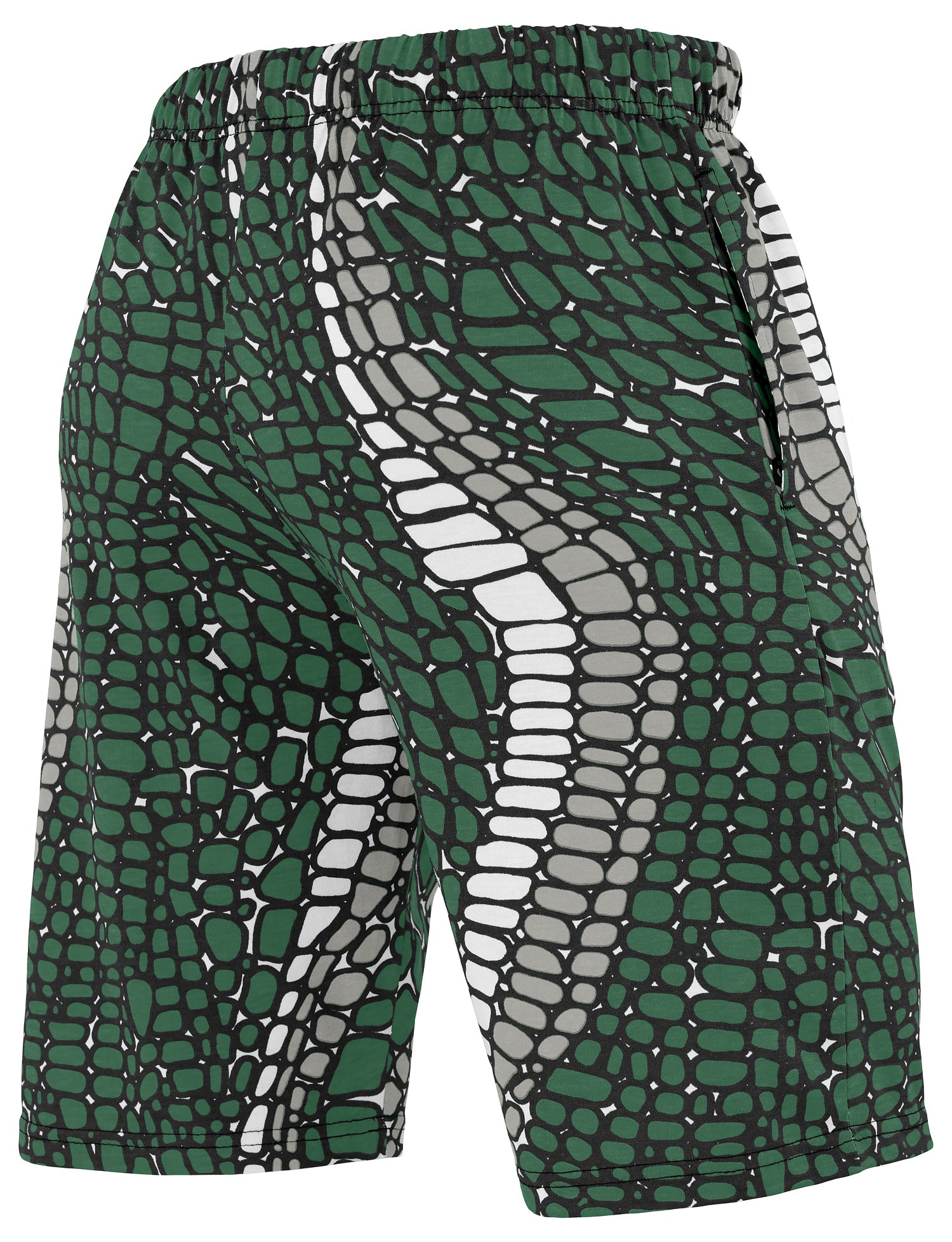 Zubaz NFL Adult Unisex Z88 Embroidered Gator 3 Color Shorts, New York Jets