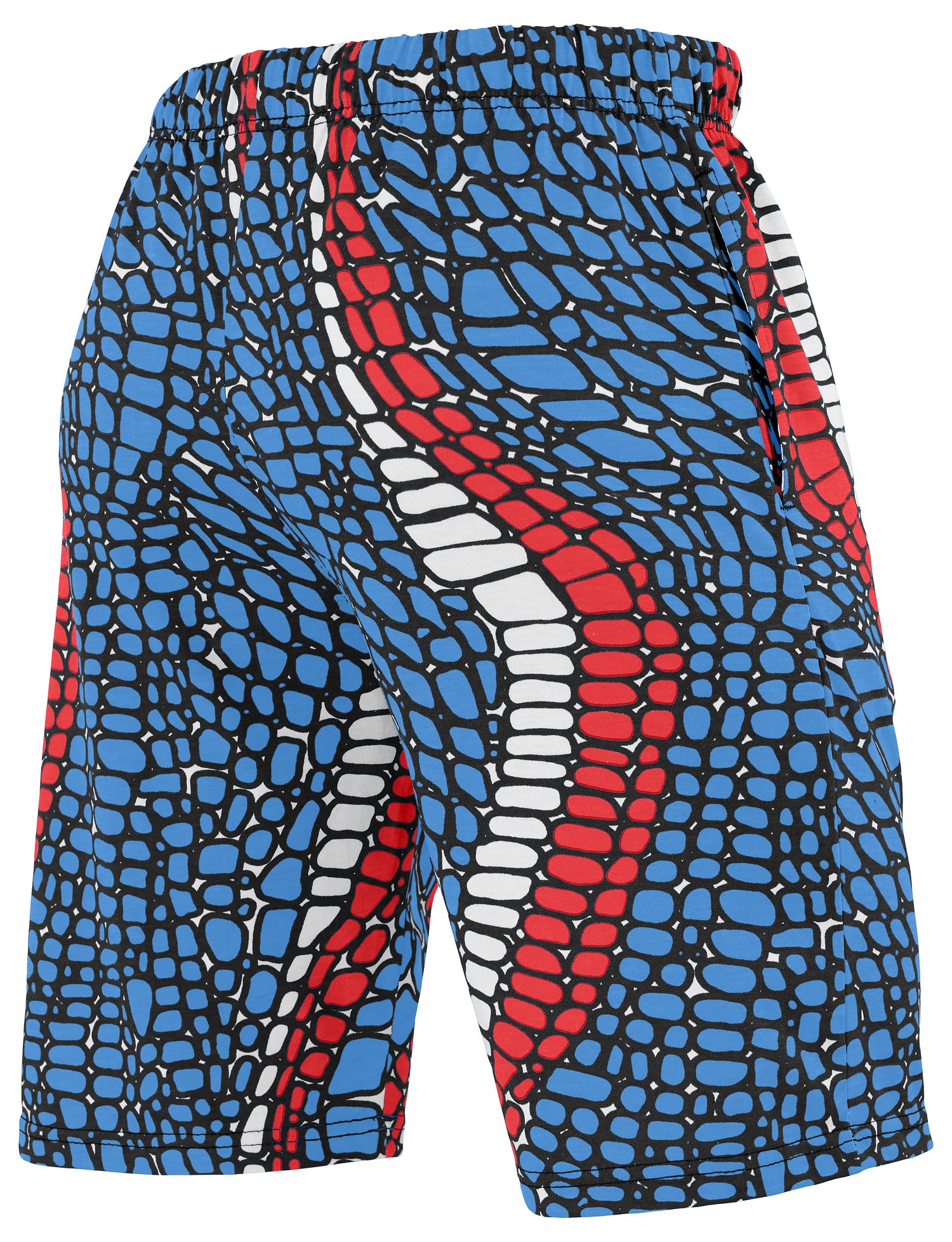 Zubaz NFL Adult Unisex Z88 Embroidered Gator 3 Color Shorts, Tennessee Titans