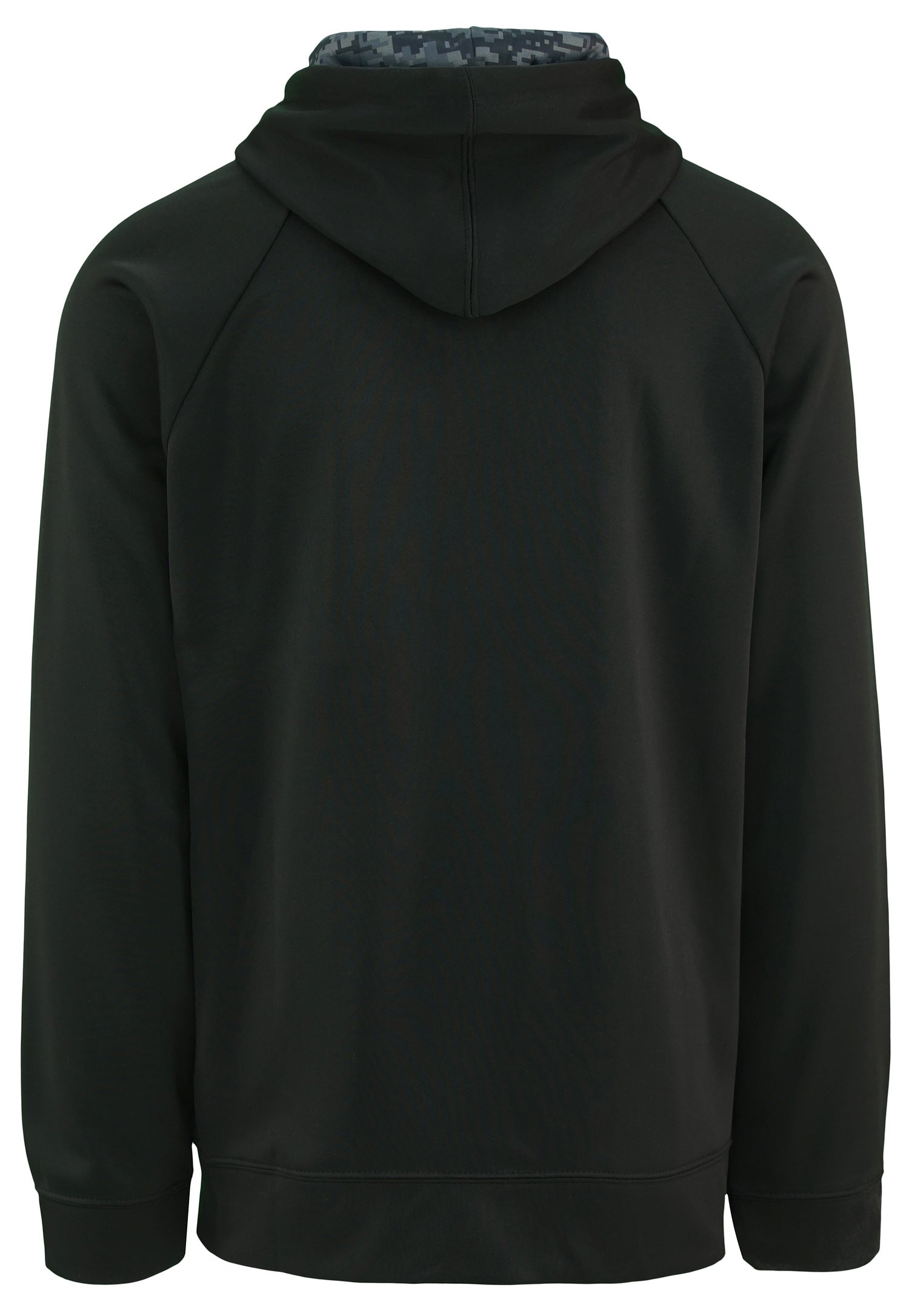 Zubaz NFL Mens Dallas Cowboys Black Full Zip Hood w/ Digital Camo Hood Detail