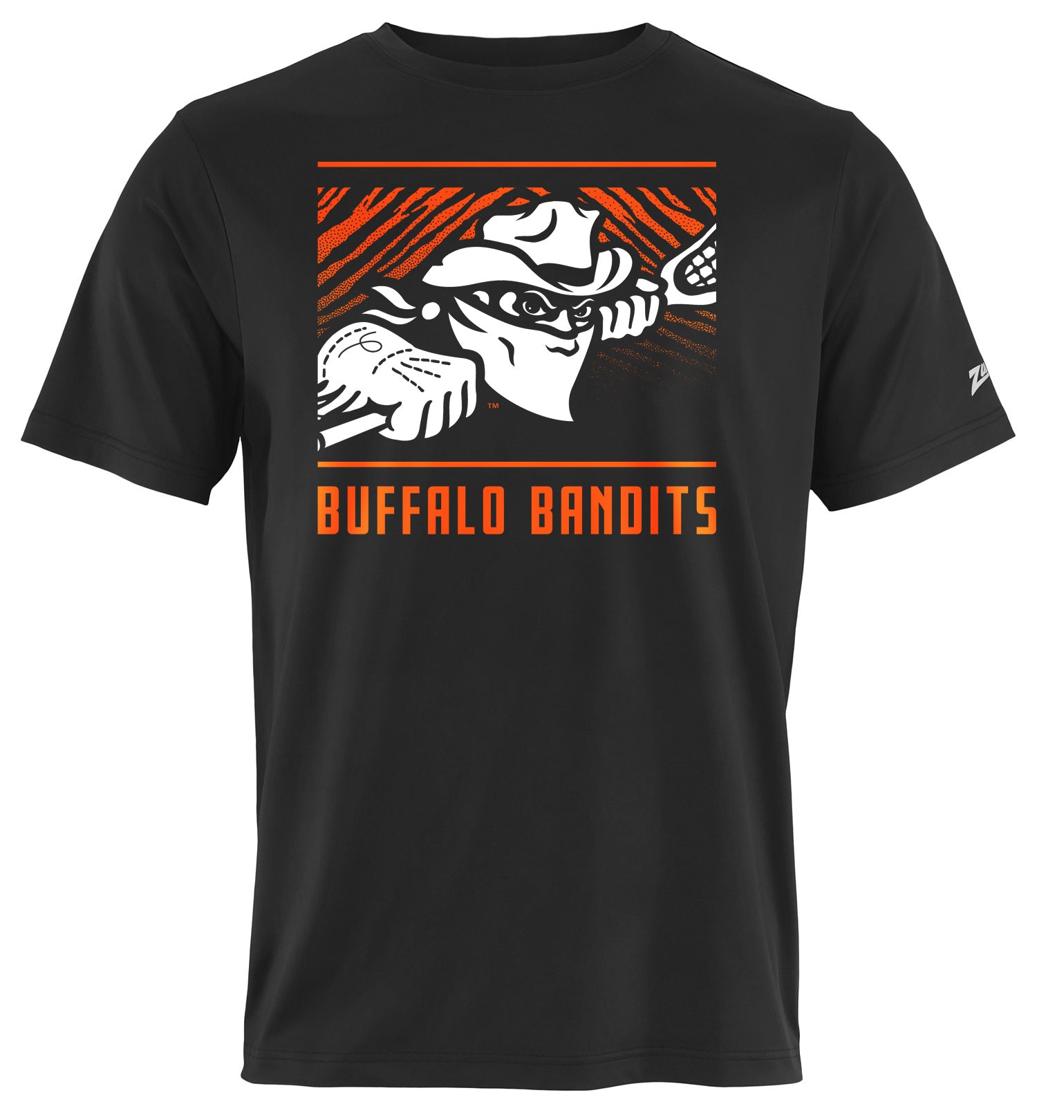 Zubaz NLL Men Team Color Tunnel Short Sleeve T-Shirt, Buffalo Bandits